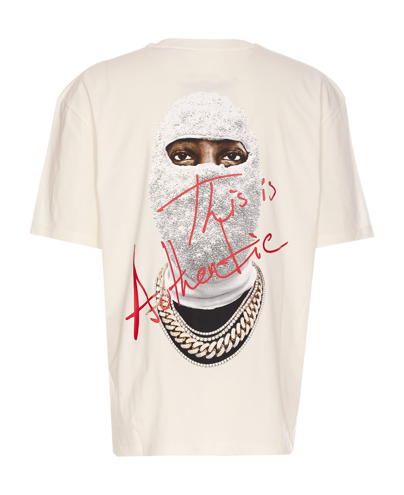 ih nom uh nit Authentic Mask T-shirt - White