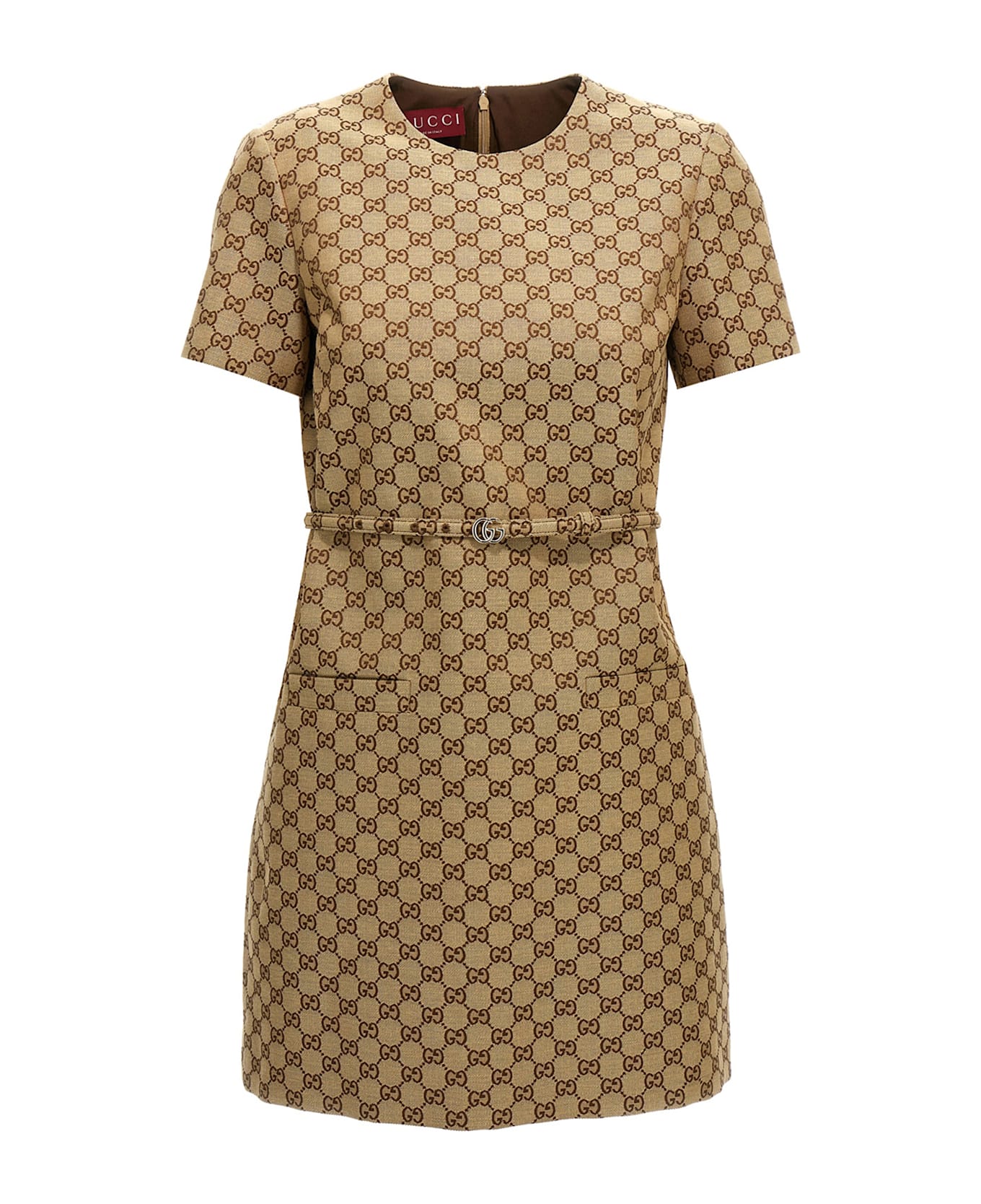 Gucci 'gg' Dress - Beige