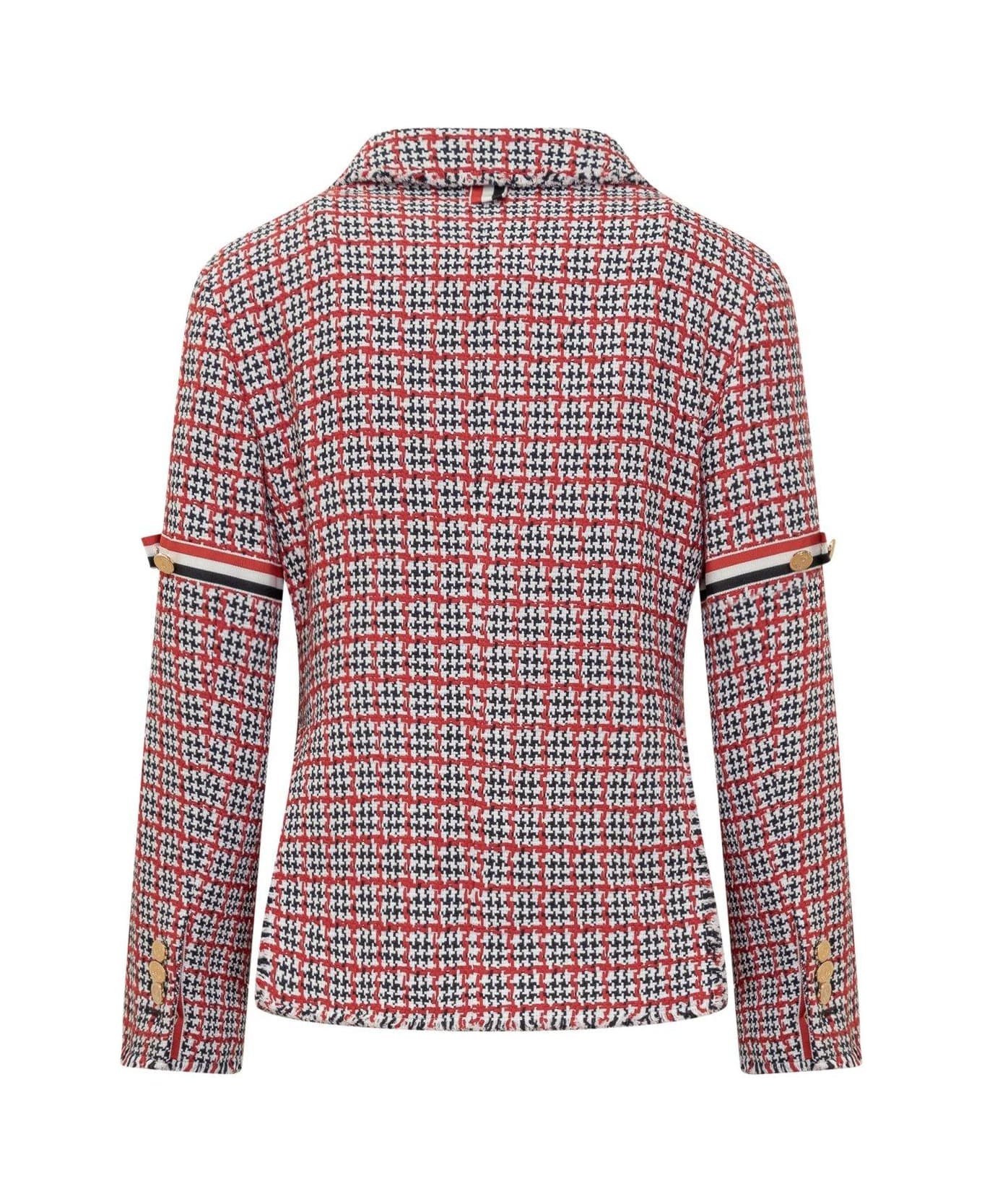 Thom Browne Checked Single-breasted Tweed Jacket - MultiColour