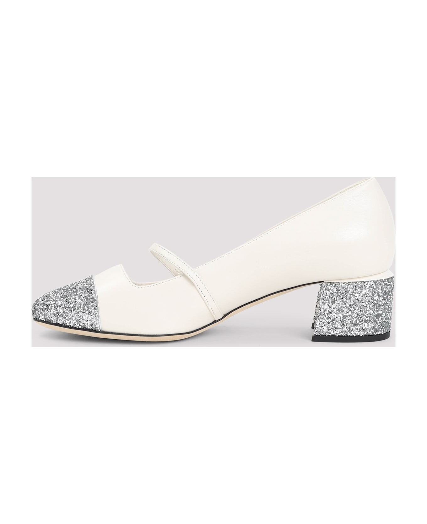 Jimmy Choo Elisa 45 Pumps - Silver Latte