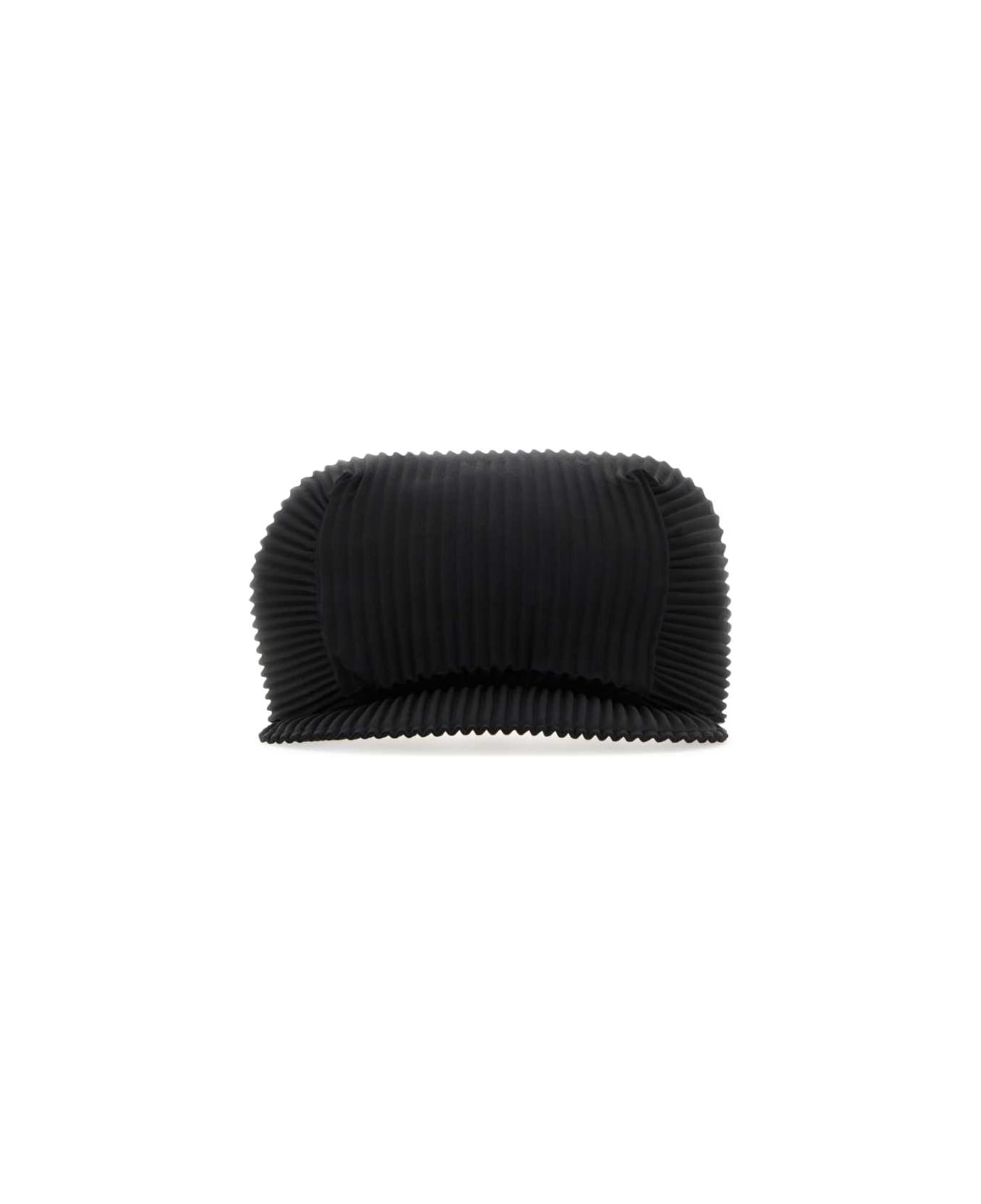 Homme Plissé Issey Miyake Black Polyester Baseball Cap - BLACK