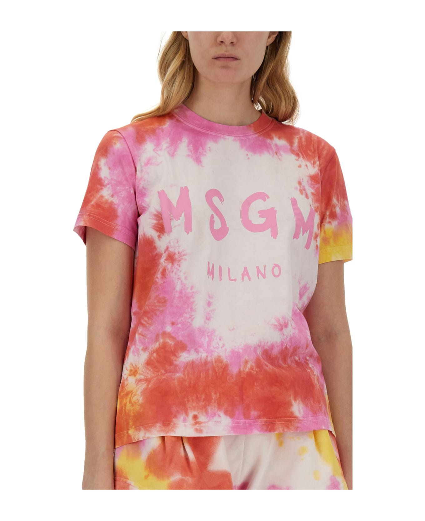 MSGM Tie-dye T-shirt - MultiColour Tシャツ