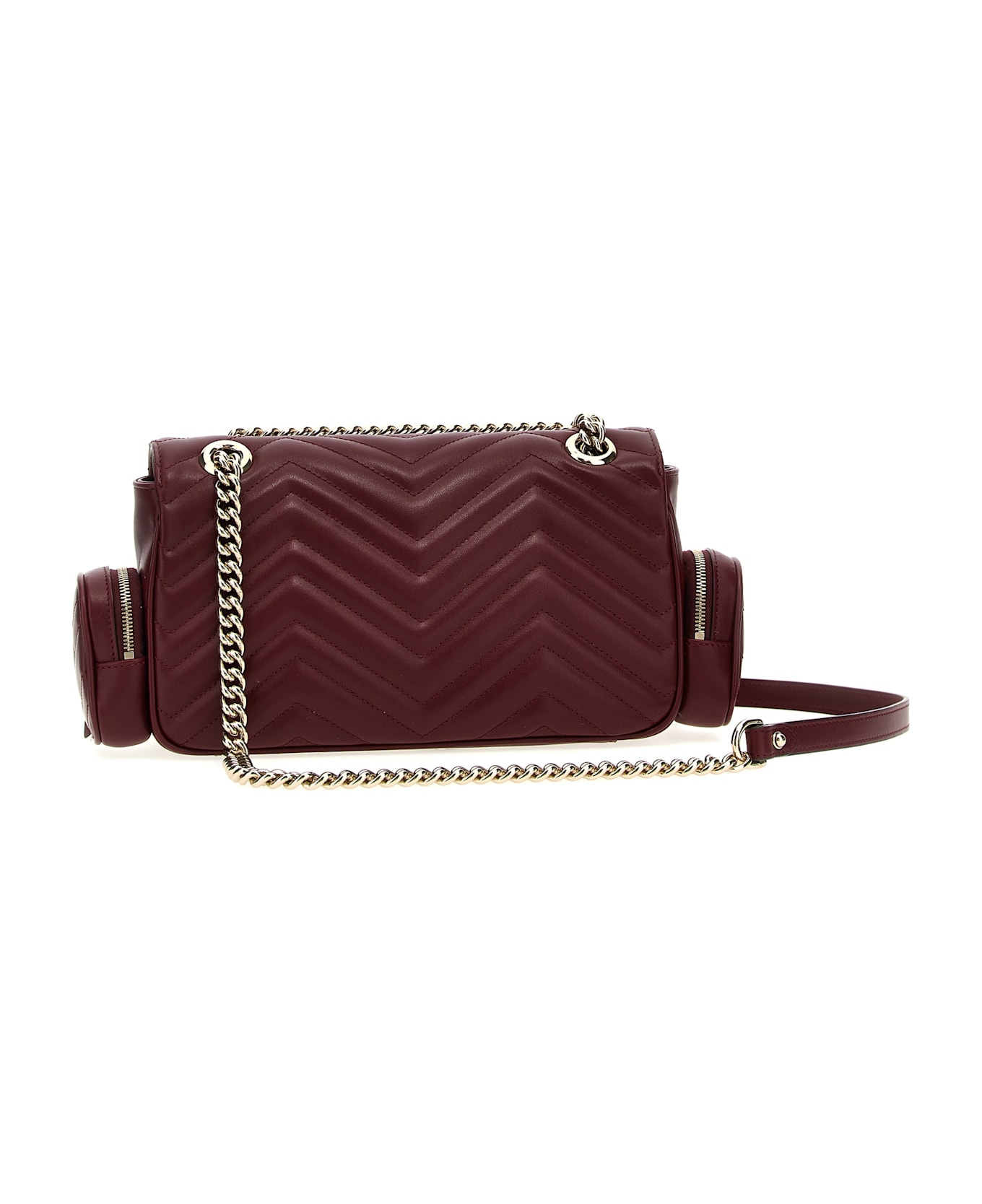 Gucci 'marmont' Small Shoulder Bag - Bordeaux