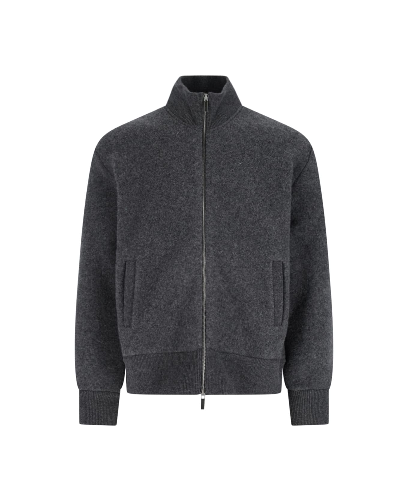 Thom Browne Wool Zip Jacket - Gray
