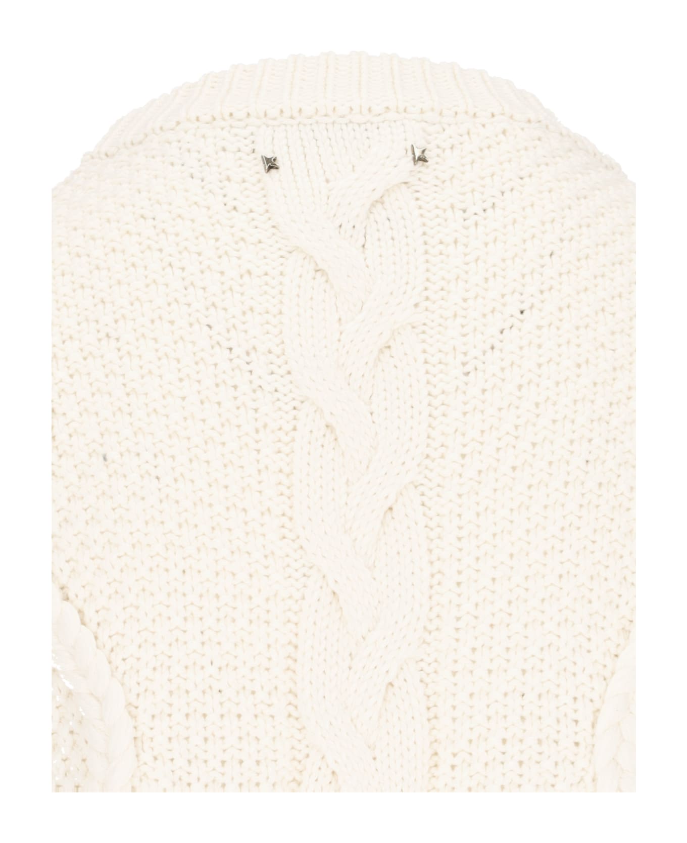 Golden Goose Crewneck Sweater - White ニットウェア