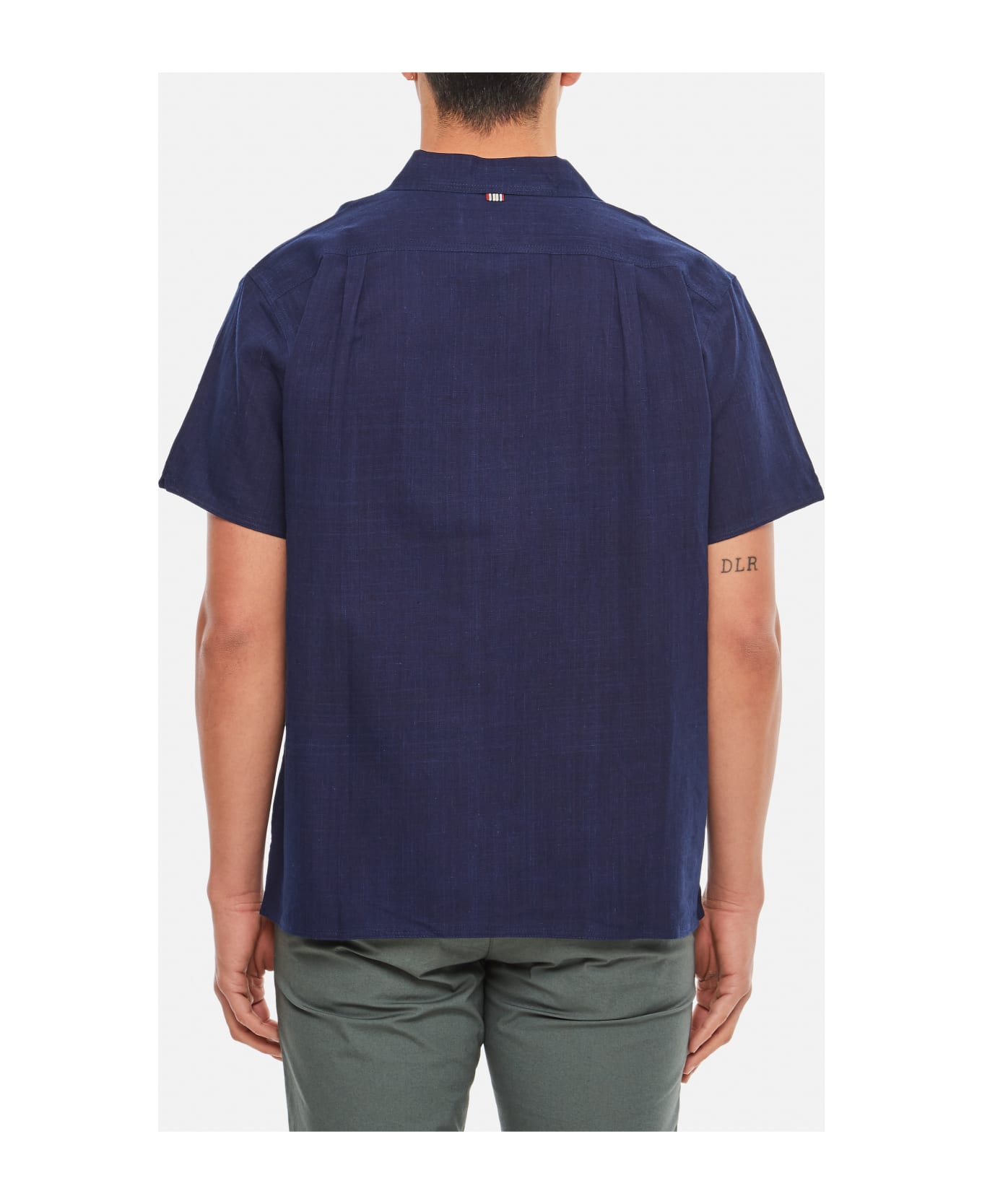 Kardo Cotton Bowling Shirt - Blue シャツ