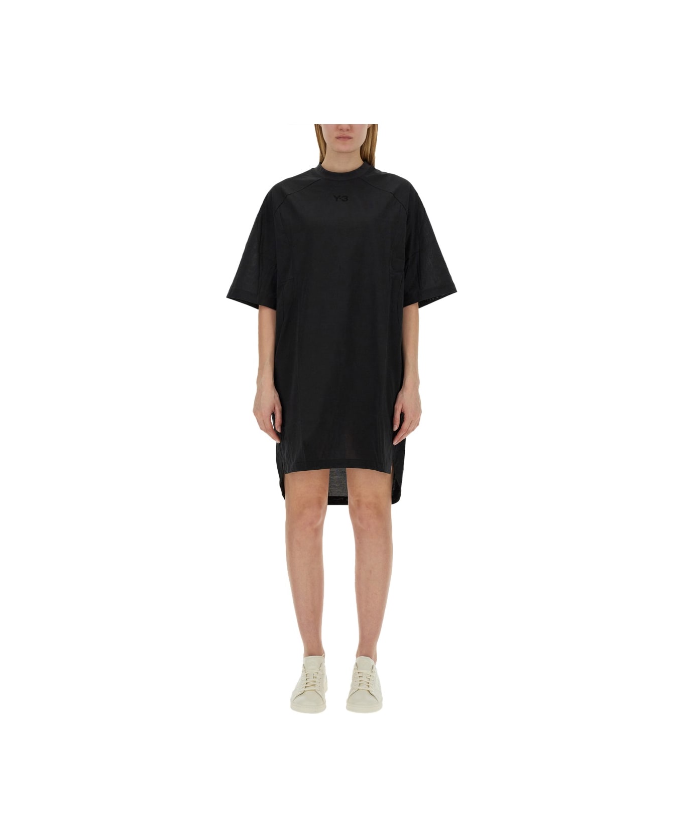 Y-3 T-shirt Dress - BLACK
