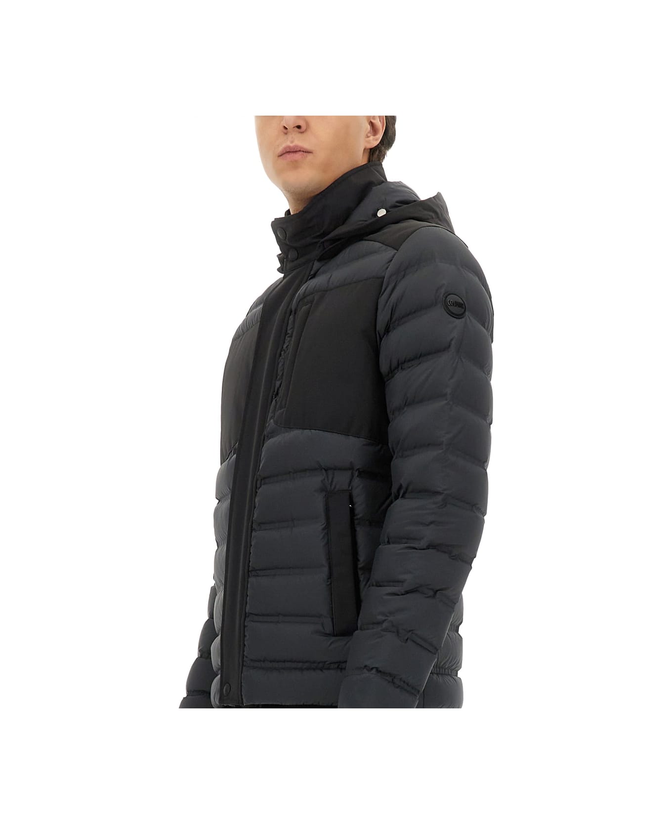 Colmar Down Jacket With Detachable Hood - BLACK