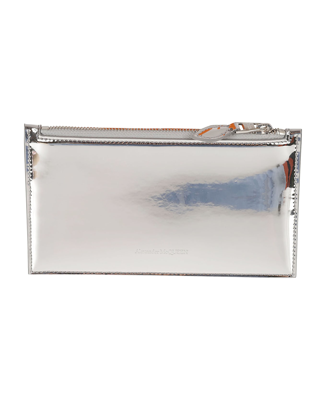Alexander McQueen Flat Sip Wallet - Silver