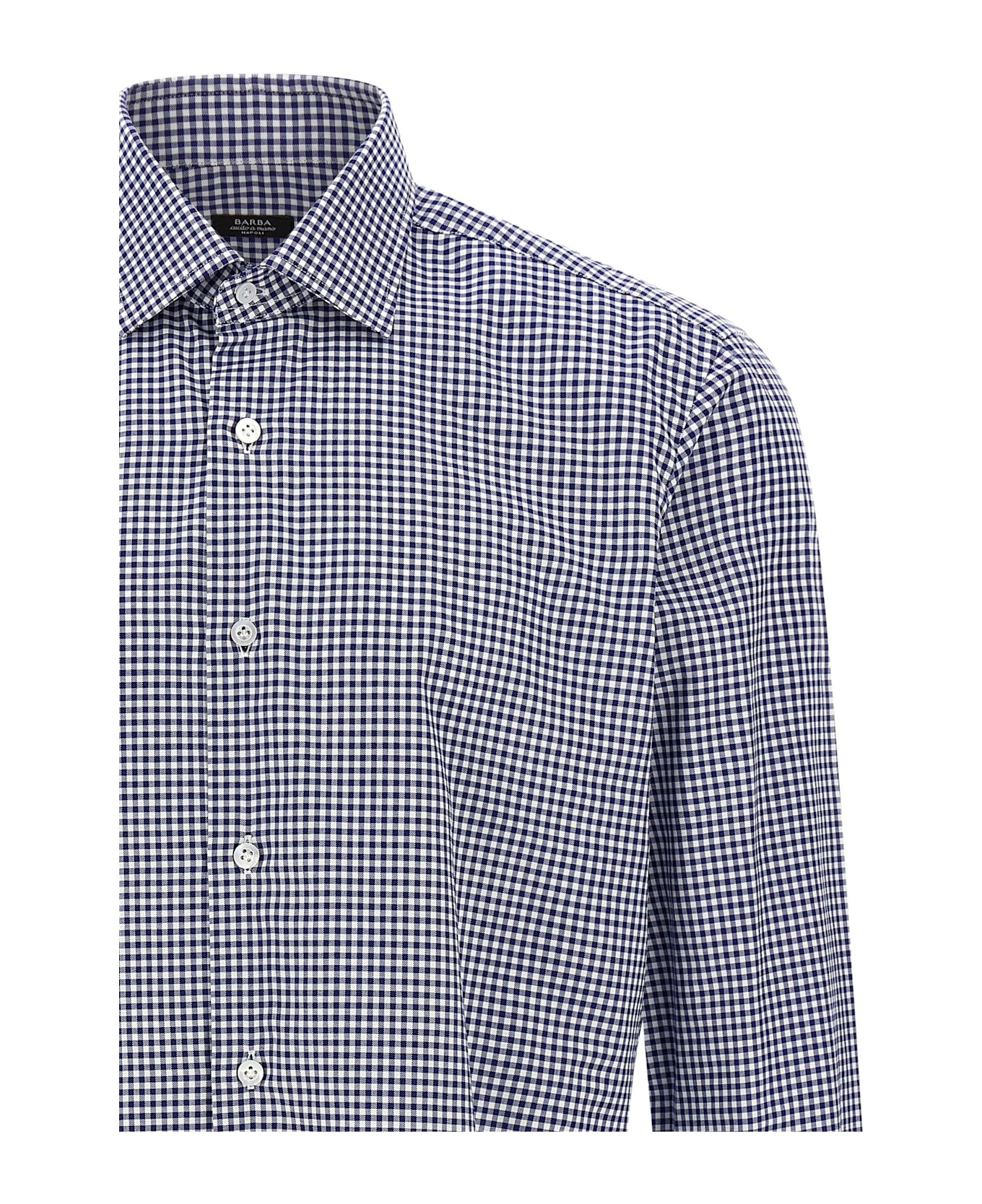 Barba Napoli Vichy Shirt - Blue