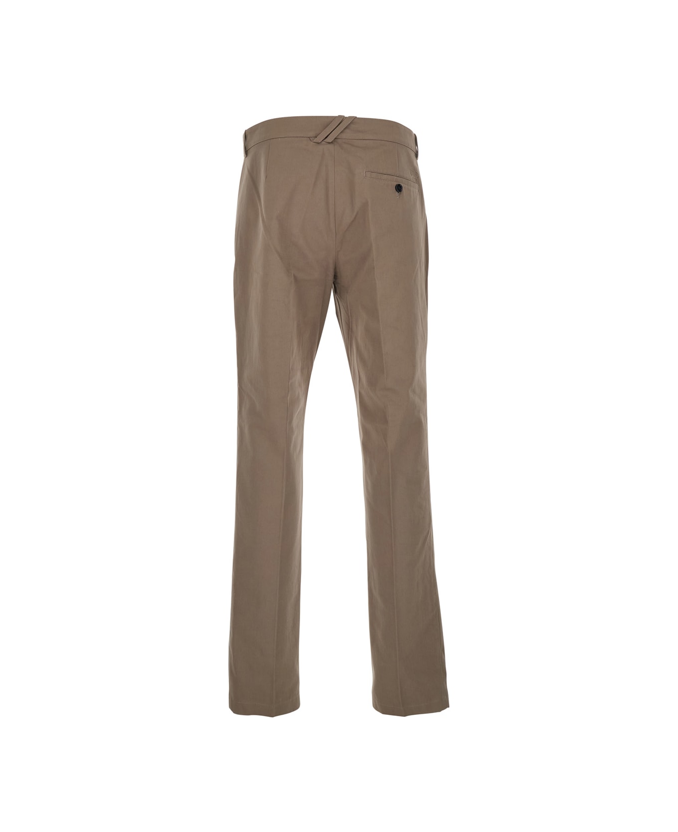 Burberry 
charlton
 Beige Tailored Trousers With Side Patch In Cotton Man - Beige