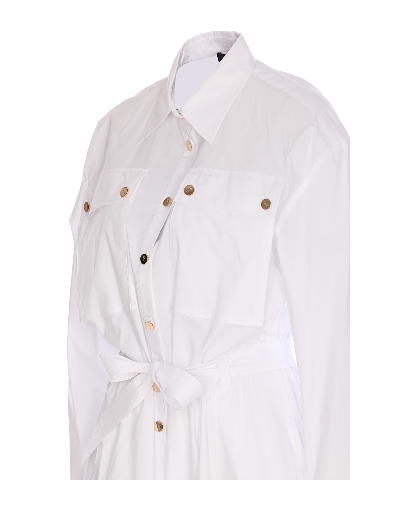 Liu-Jo Long Chemisier Dress - White