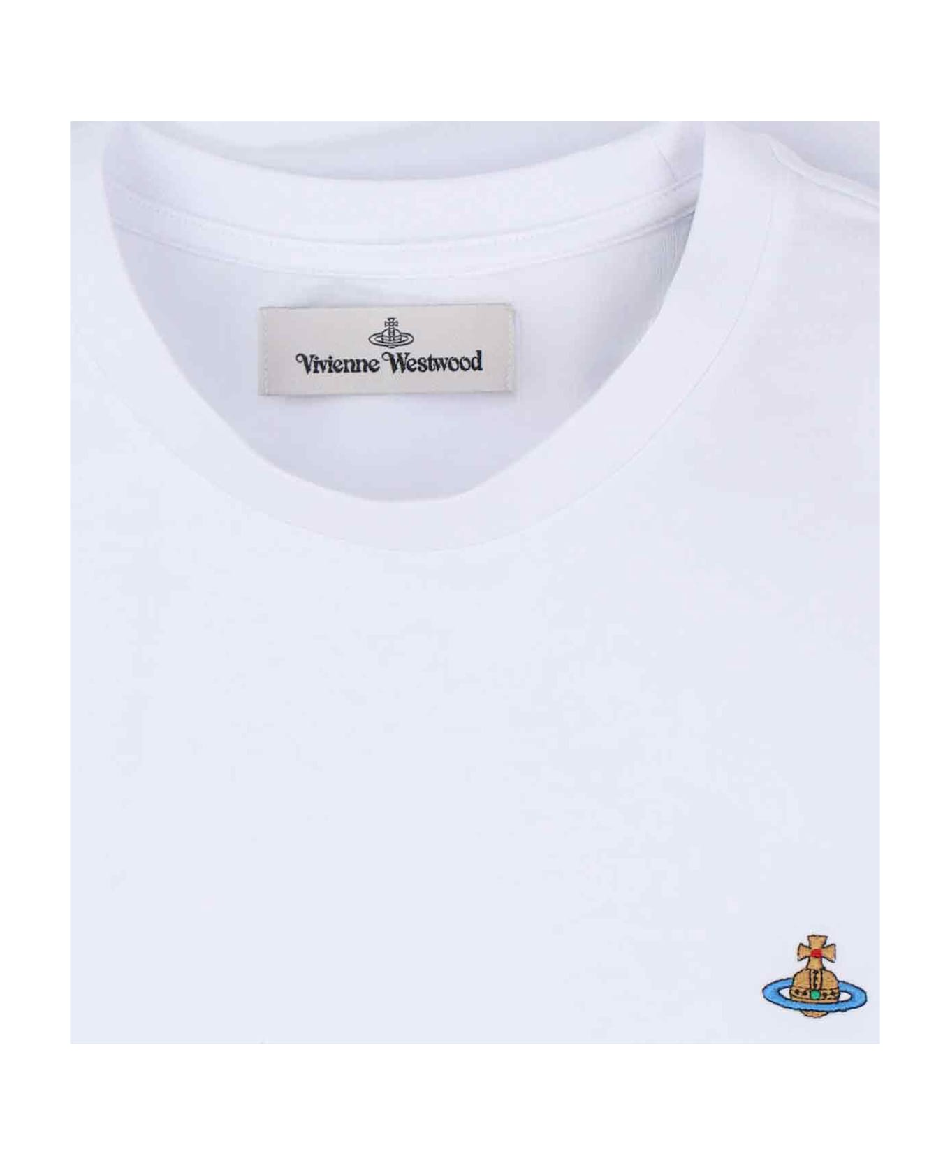 Vivienne Westwood "orb" Logo T-shirt - White