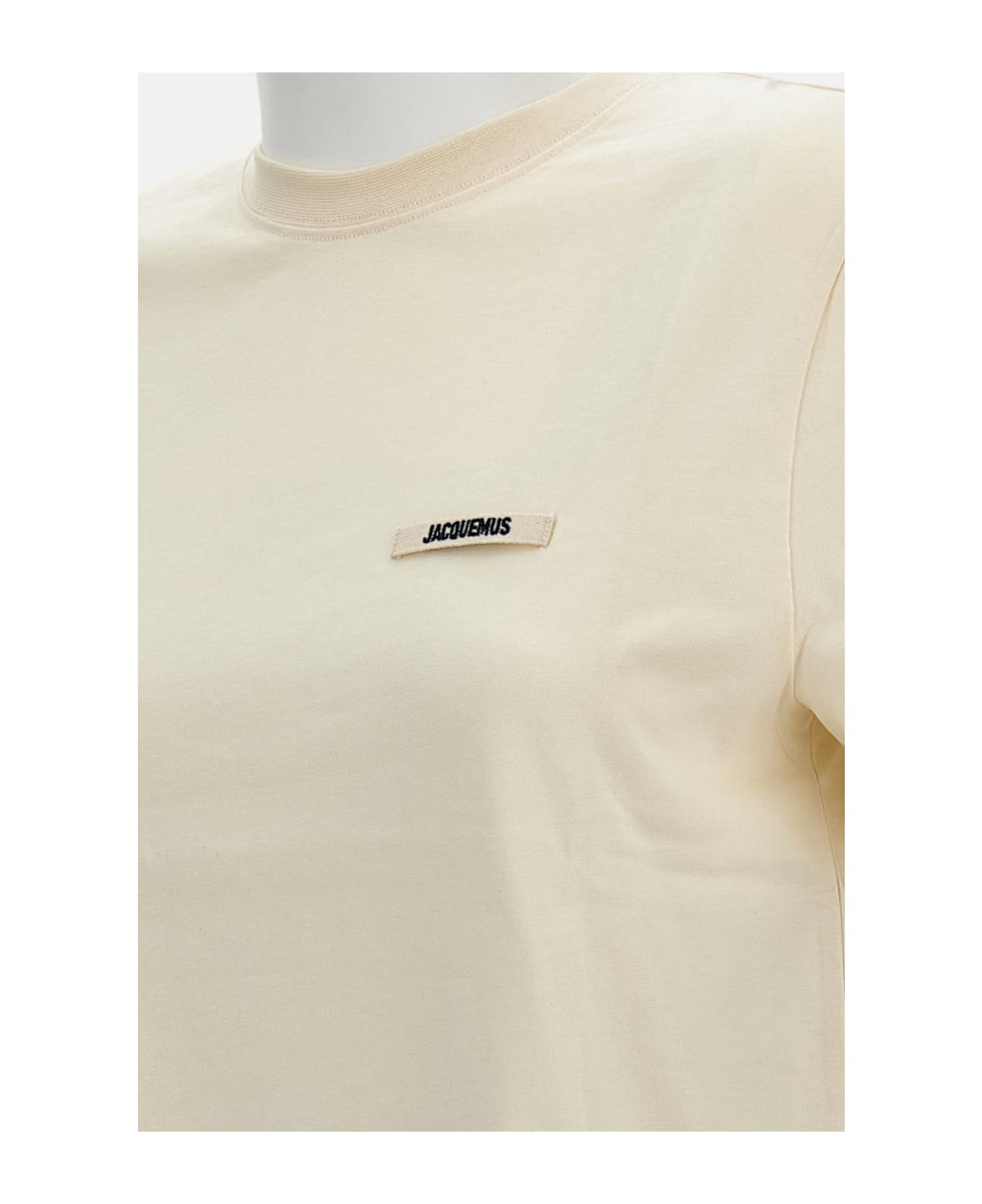 Jacquemus Le Tshirt Gros Grain Mc - Beige