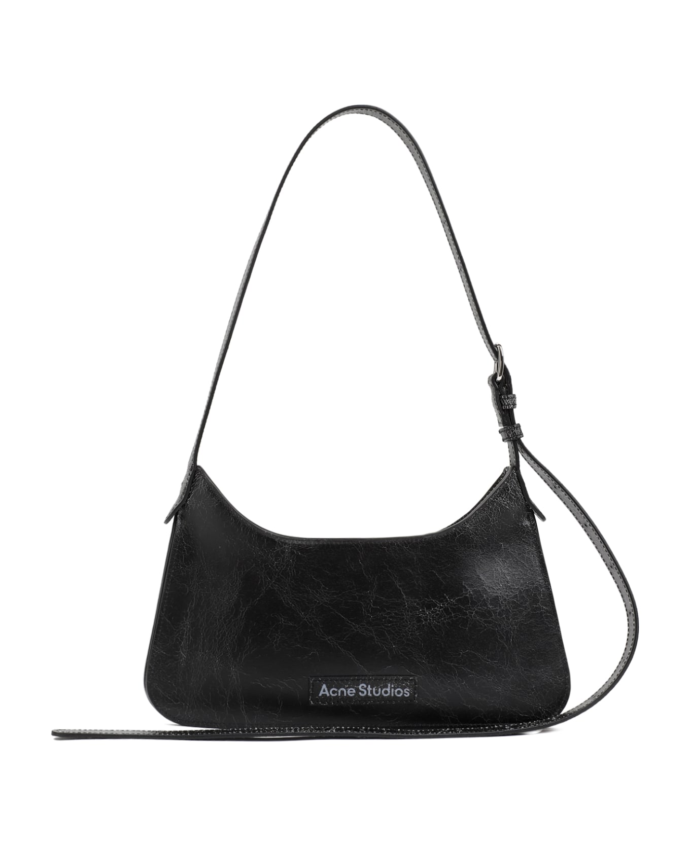Acne Studios Platt Zip-up Shoulder Bag - Black