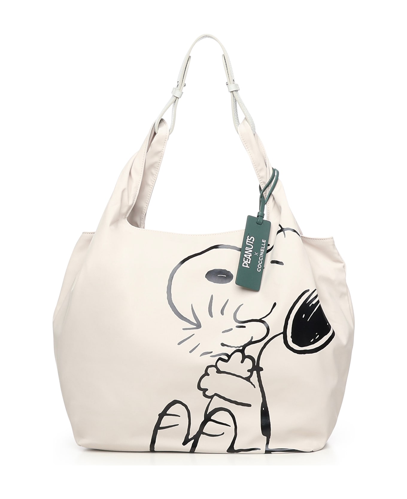 Coccinelle Coated Fabric Tote Bag - SNOW/SNOW