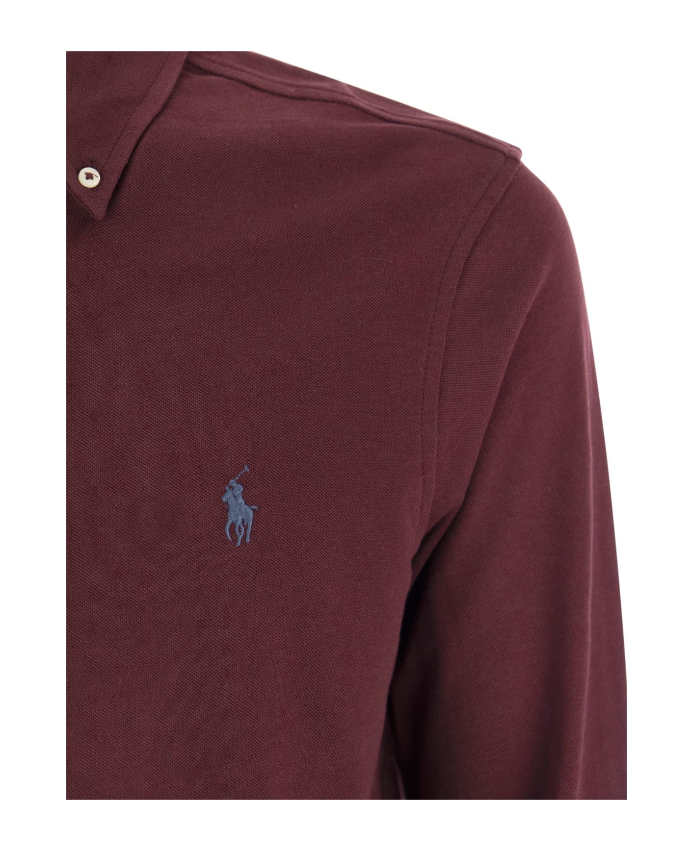 Polo Ralph Lauren Ultralight Pique Shirt - Bordeaux
