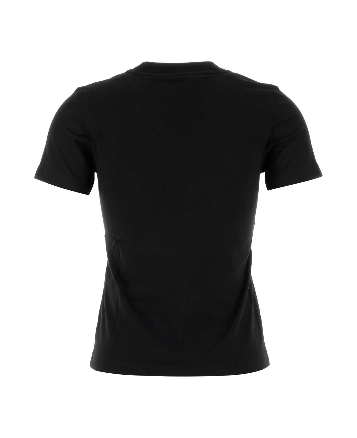 Moncler Black Cotton T-shirt - 999