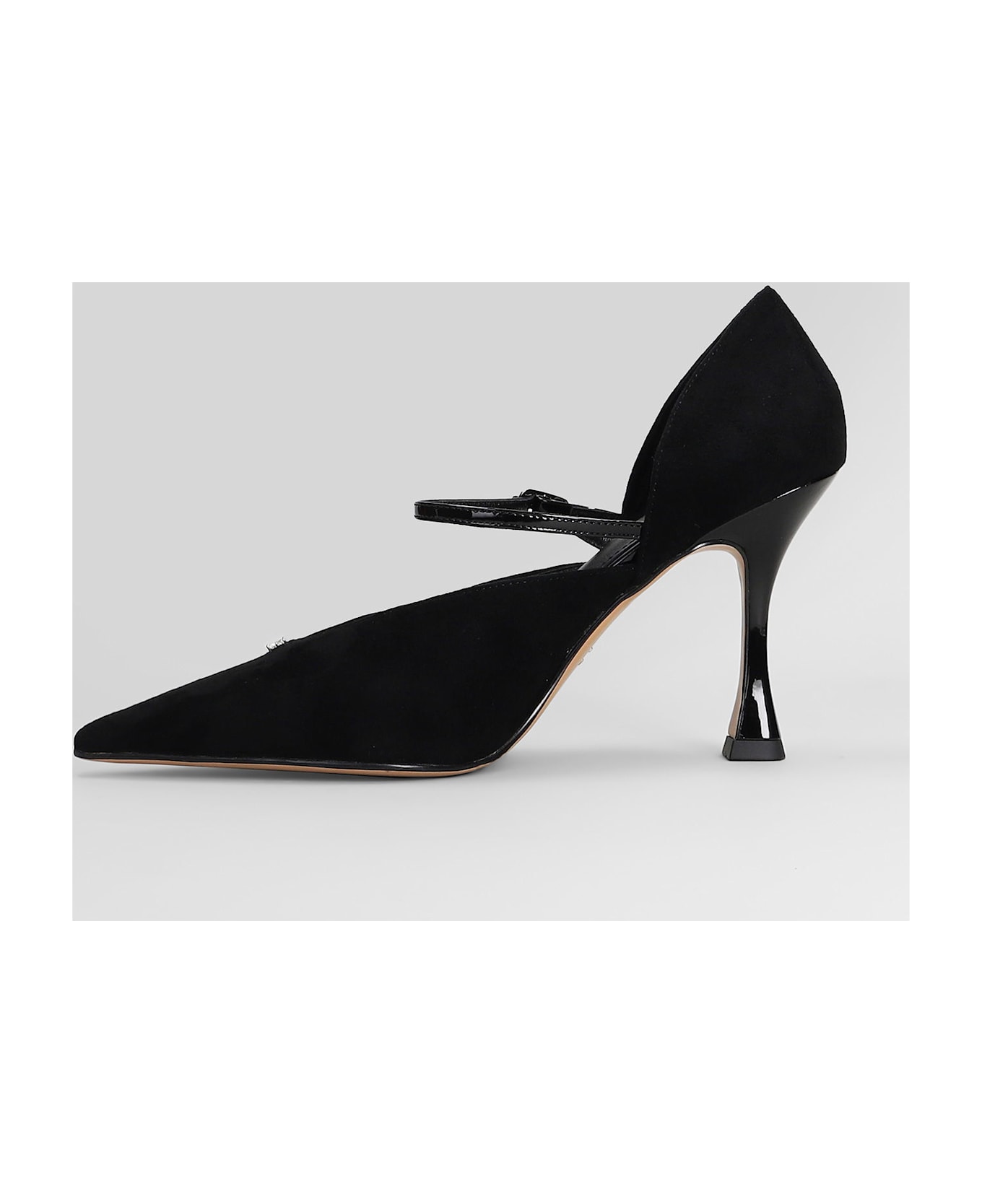 Lola Cruz Pumps In Black Suede - black