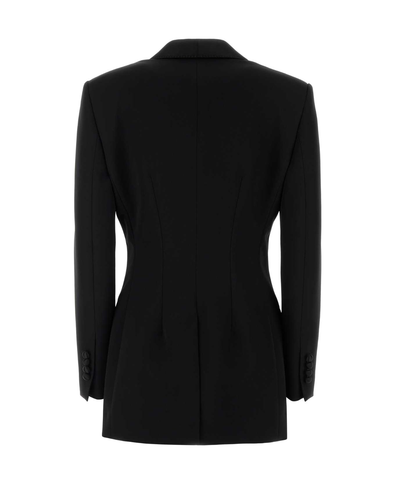 Dolce 
Gabbana Black Stretch Wool Blend Blazer - NERO