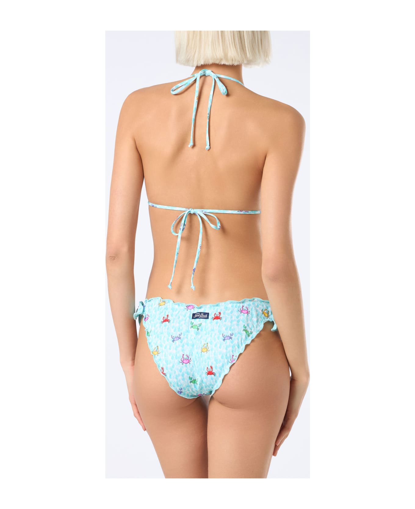 MC2 Saint Barth Woman Crab Triangle Classic Bikini Sarius - WHITE
