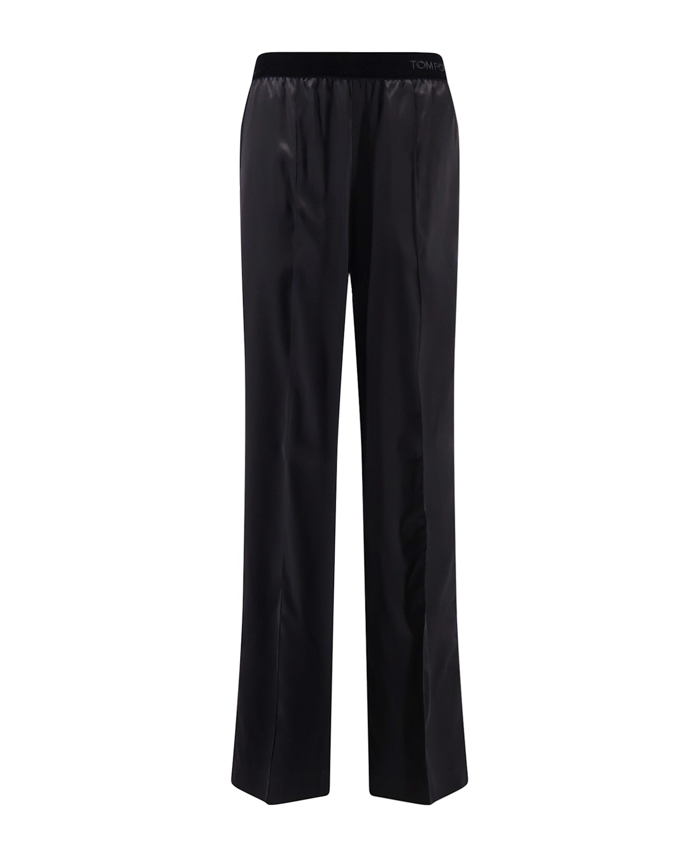 Tom Ford Pyjamas Stretch Satin Trousers - Black