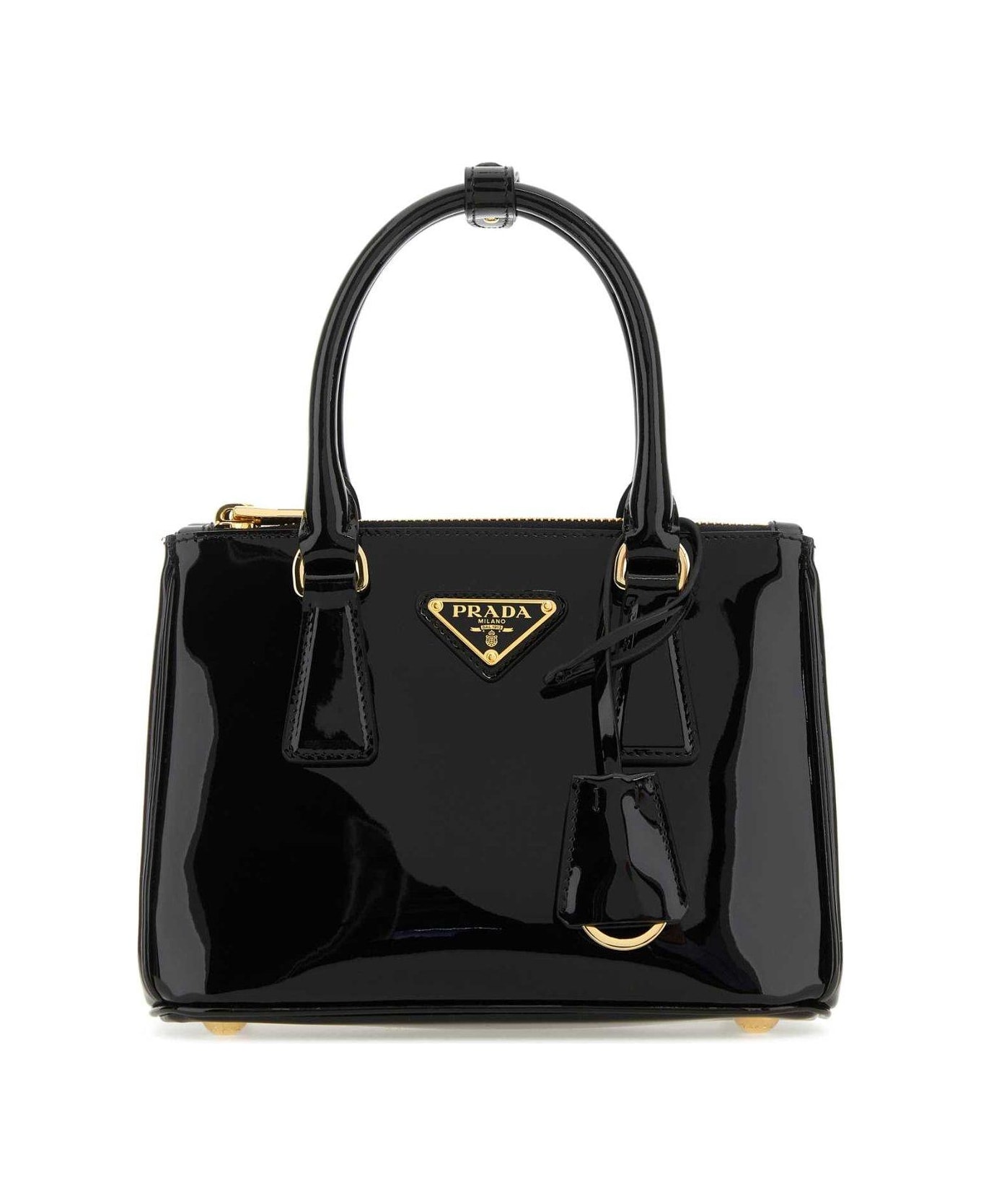 Prada Galleria Triangle-logo Mini Handbag - NEROR