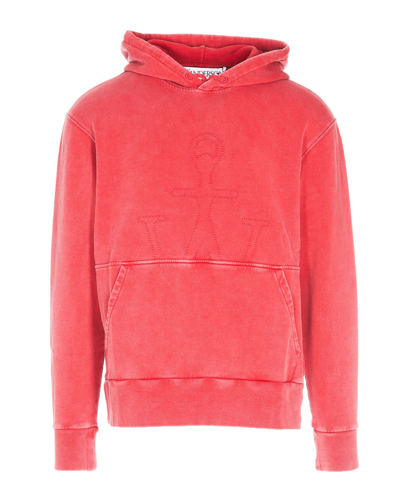 J.W. Anderson Jwa Embroidered Hoodie - RED