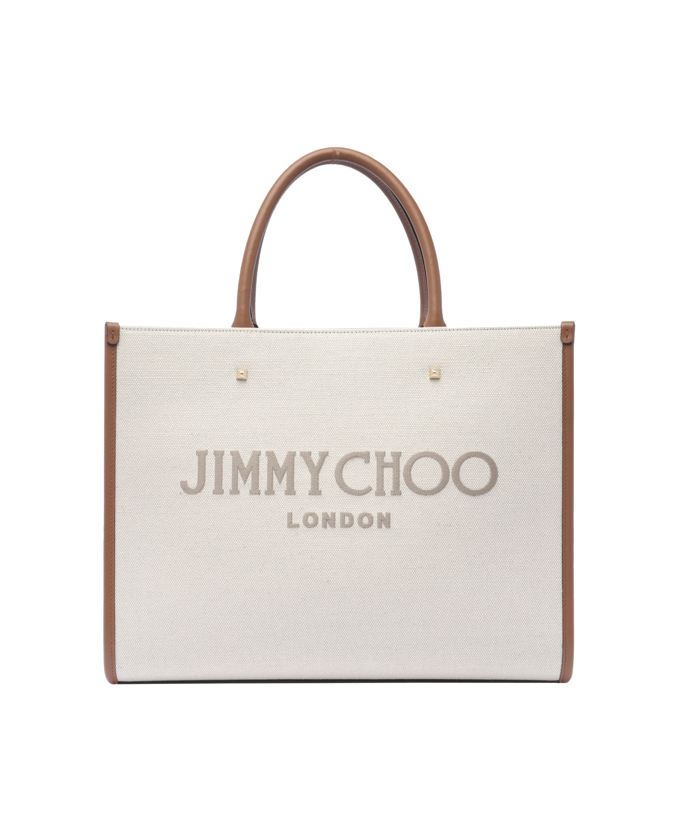 Jimmy Choo Medium Avenue Tote Bag - Beige