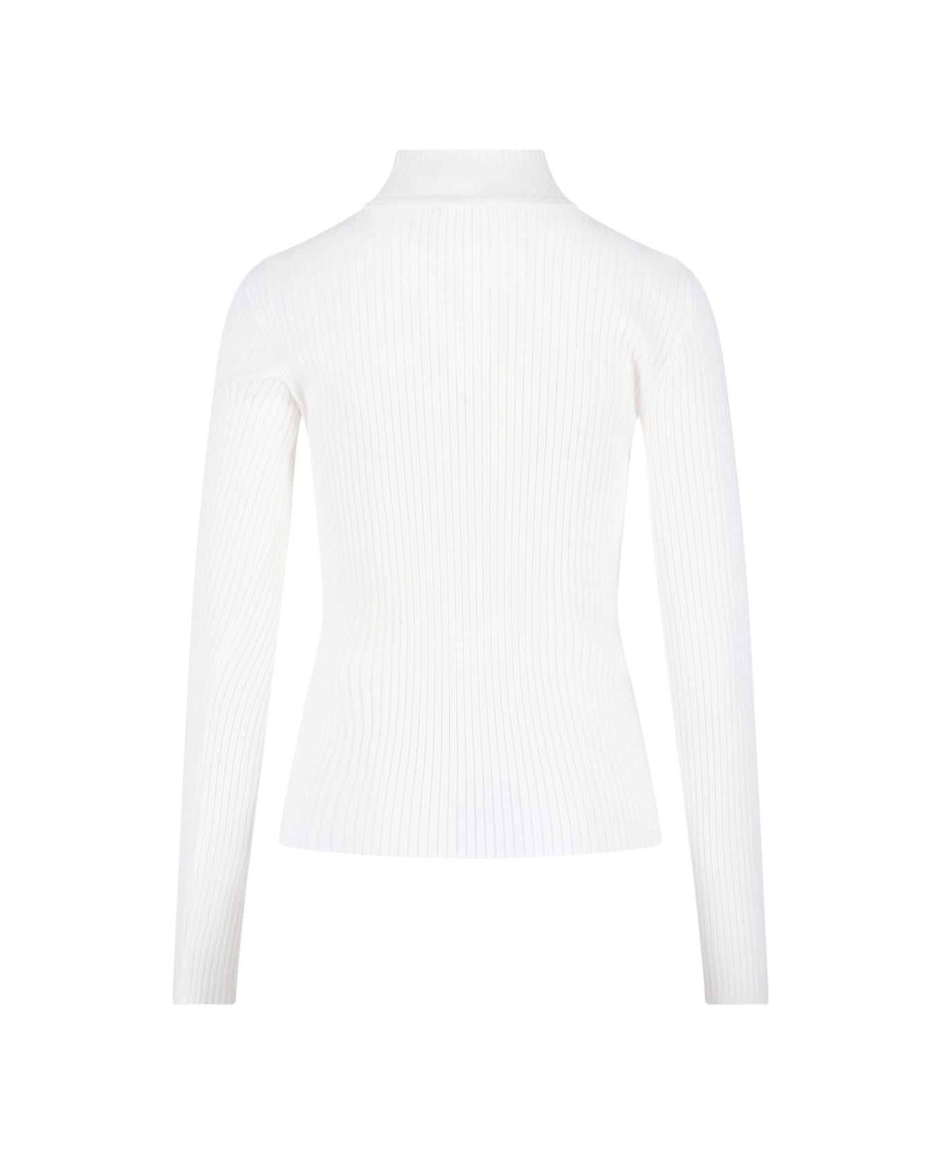 Courrèges Logo Turtleneck Sweater - red