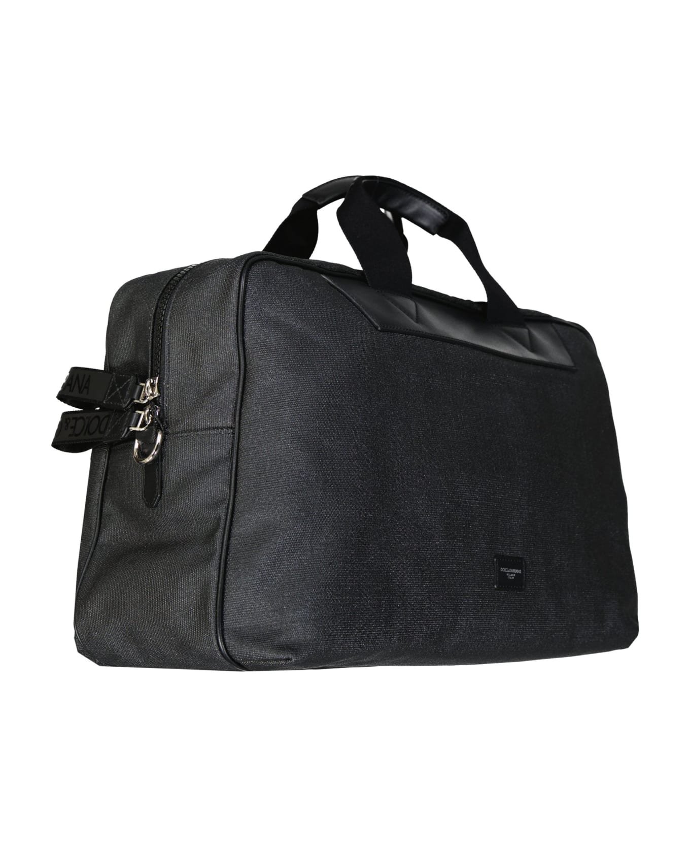 Dolce & Gabbana Logo Leather Shoulder Bag - Black トラベルバッグ