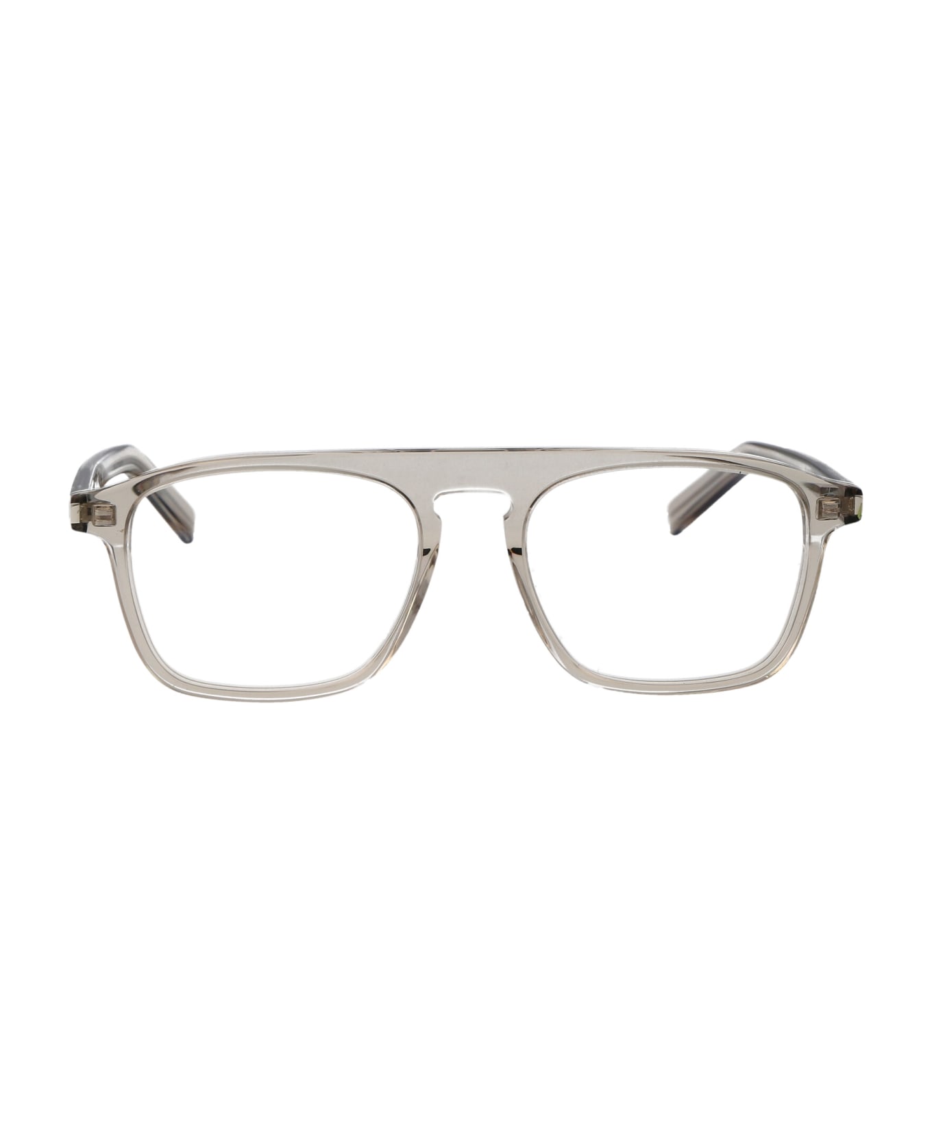 Saint Laurent Eyewear Sl 157 Glasses - 005 BEIGE BEIGE TRANSPARENT