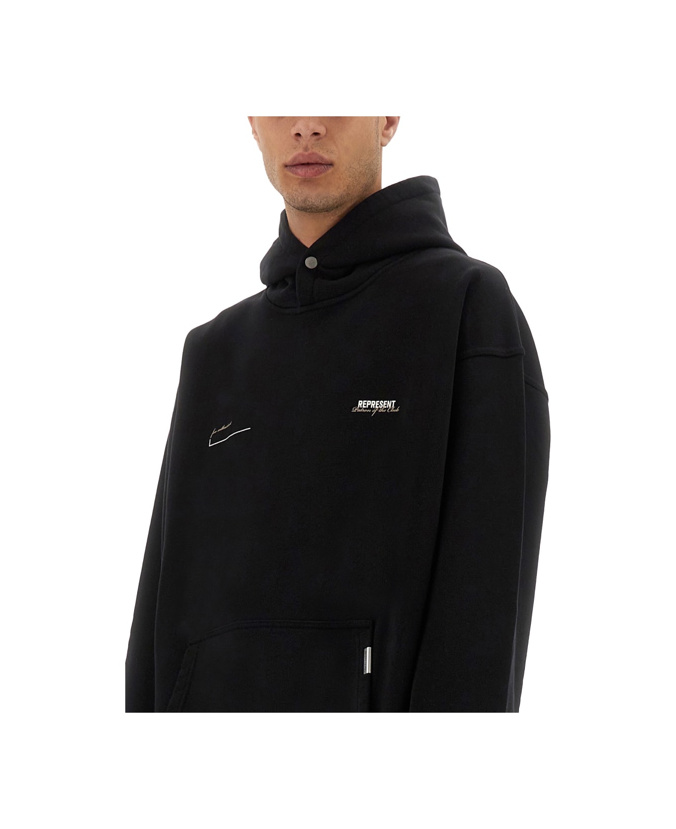 REPRESENT "patron Of The Club" Hoodie - BLACK