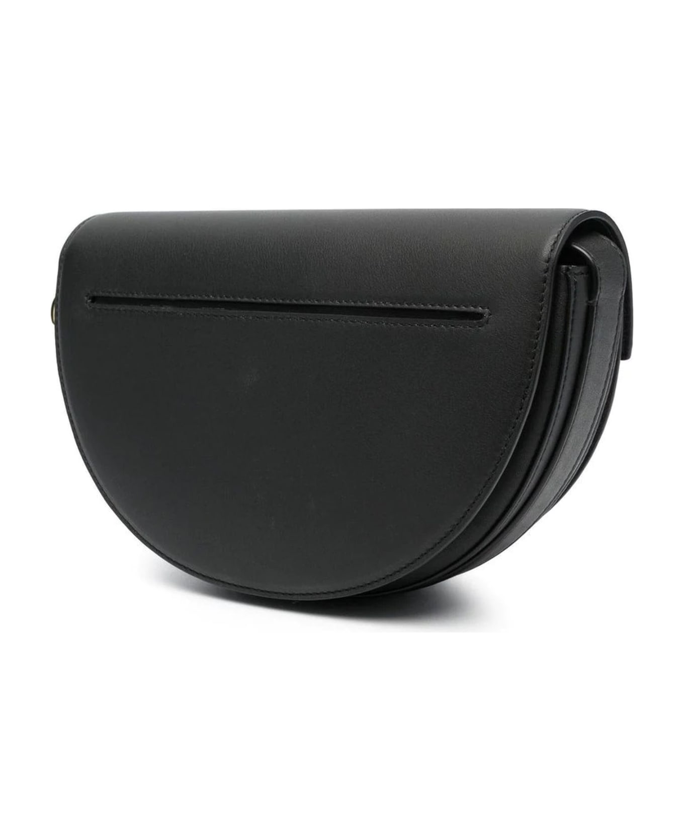 Patou Black Leather Handbag - Black