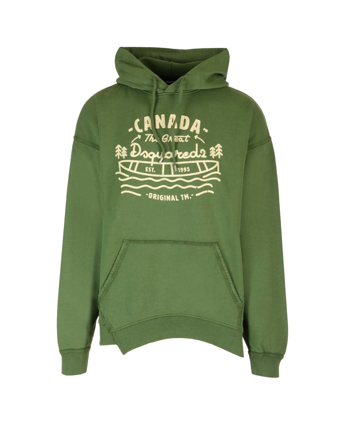 Dsquared2 Printed Hoodie - green