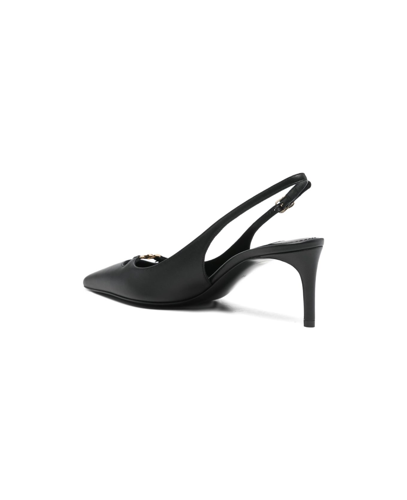 Dolce & Gabbana Leather Slingback Pumps - Black