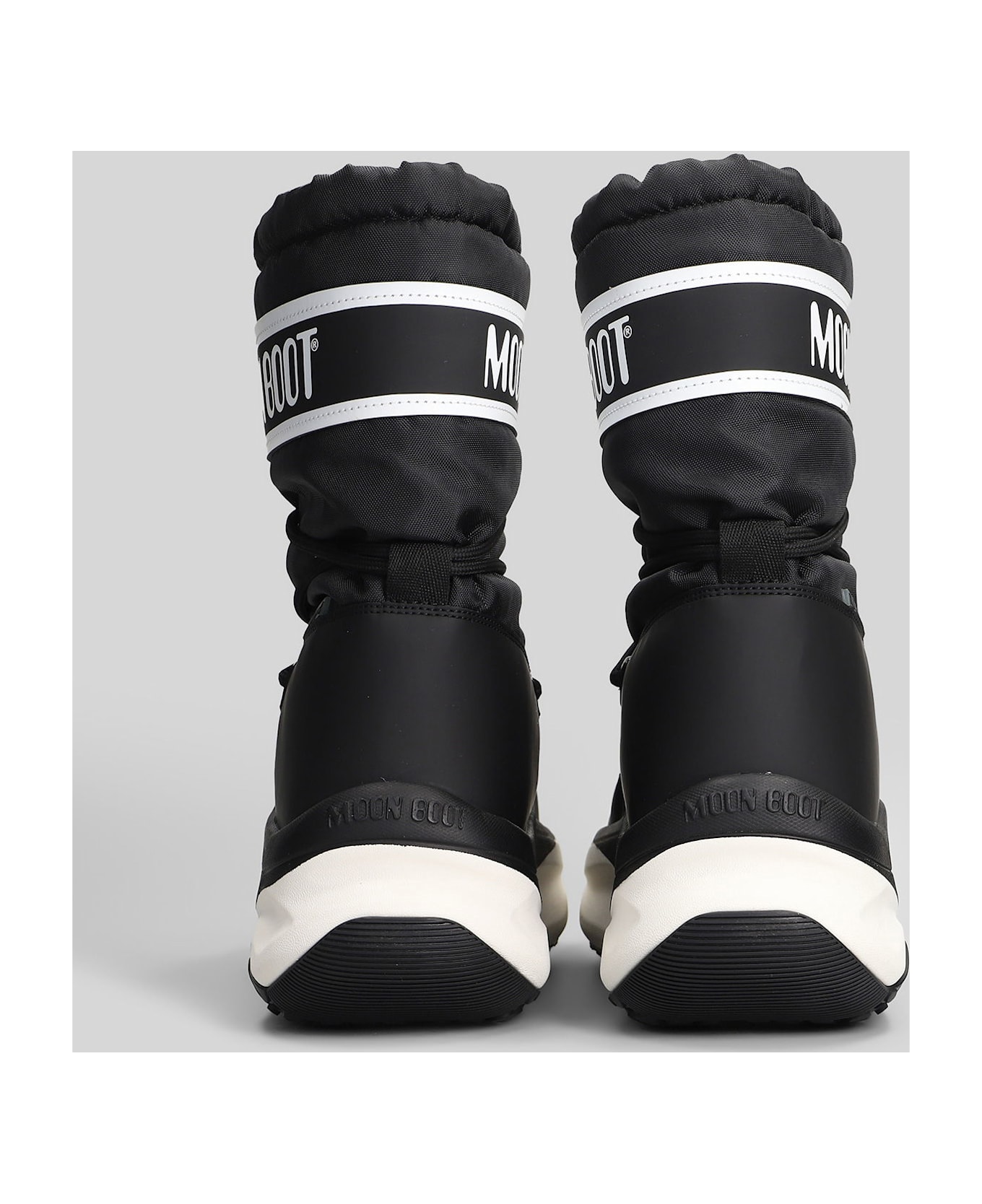 Moon Boot Mb Moon247 Polar Low Heels Ankle Boots In Black Pvc - black