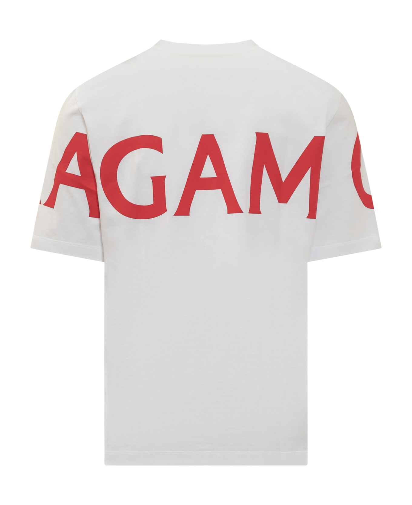 Ferragamo Manifesto T-shirt - WHITE/NEW RED