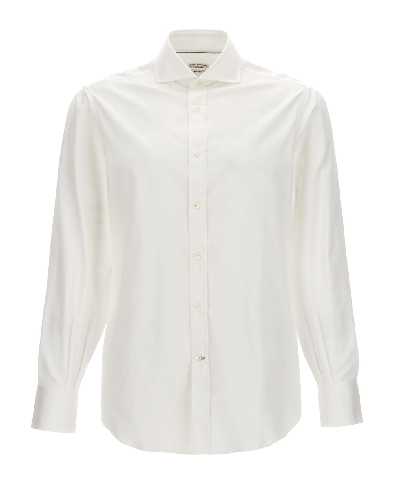 Brunello Cucinelli Poplin Shirt - White