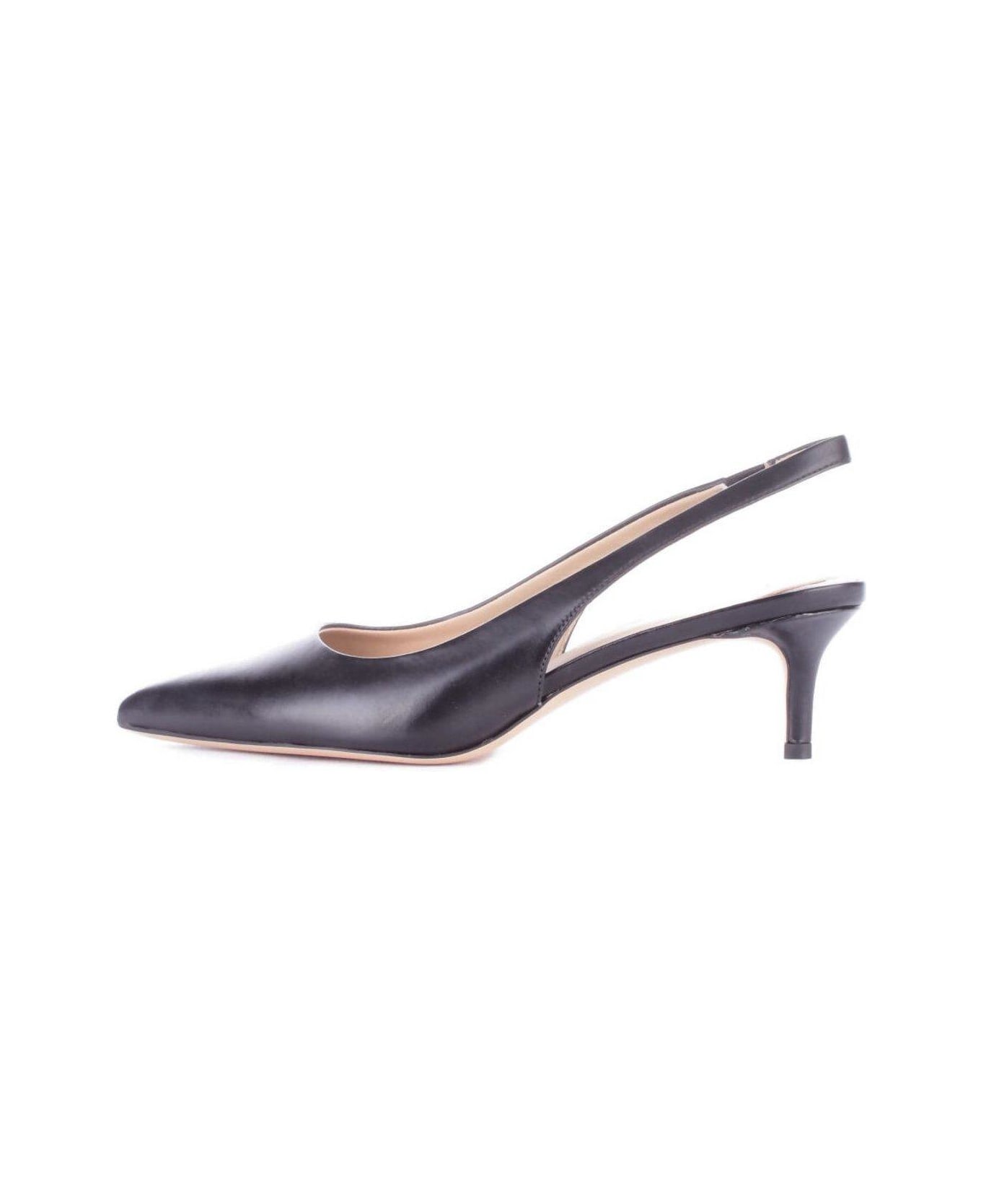 Polo Ralph Lauren Lolah Burnished Slingback Pumps - Black
