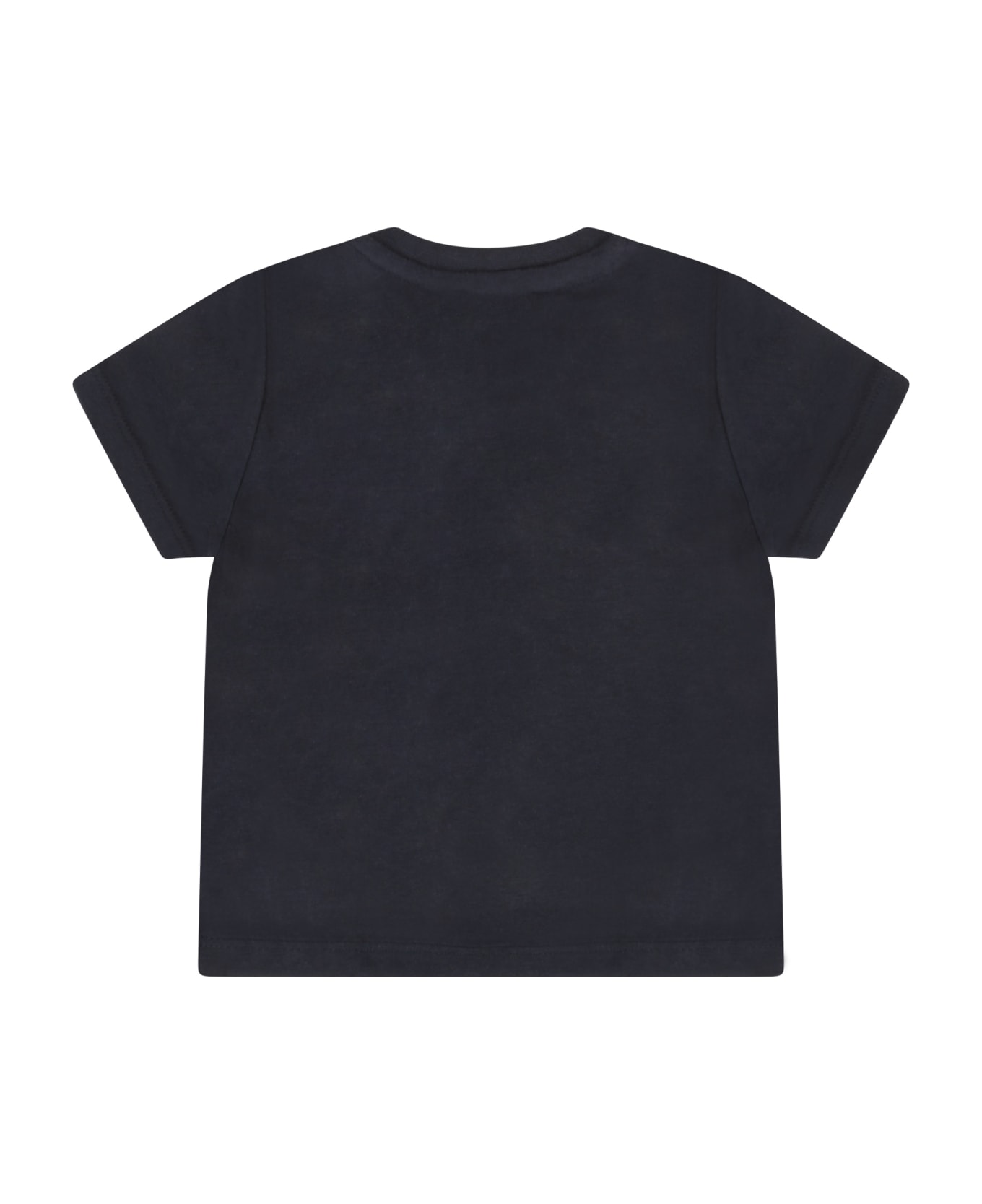 Hugo Boss Blue T-shirt For Baby Boy With Logo - Blue Tシャツ＆ポロシャツ