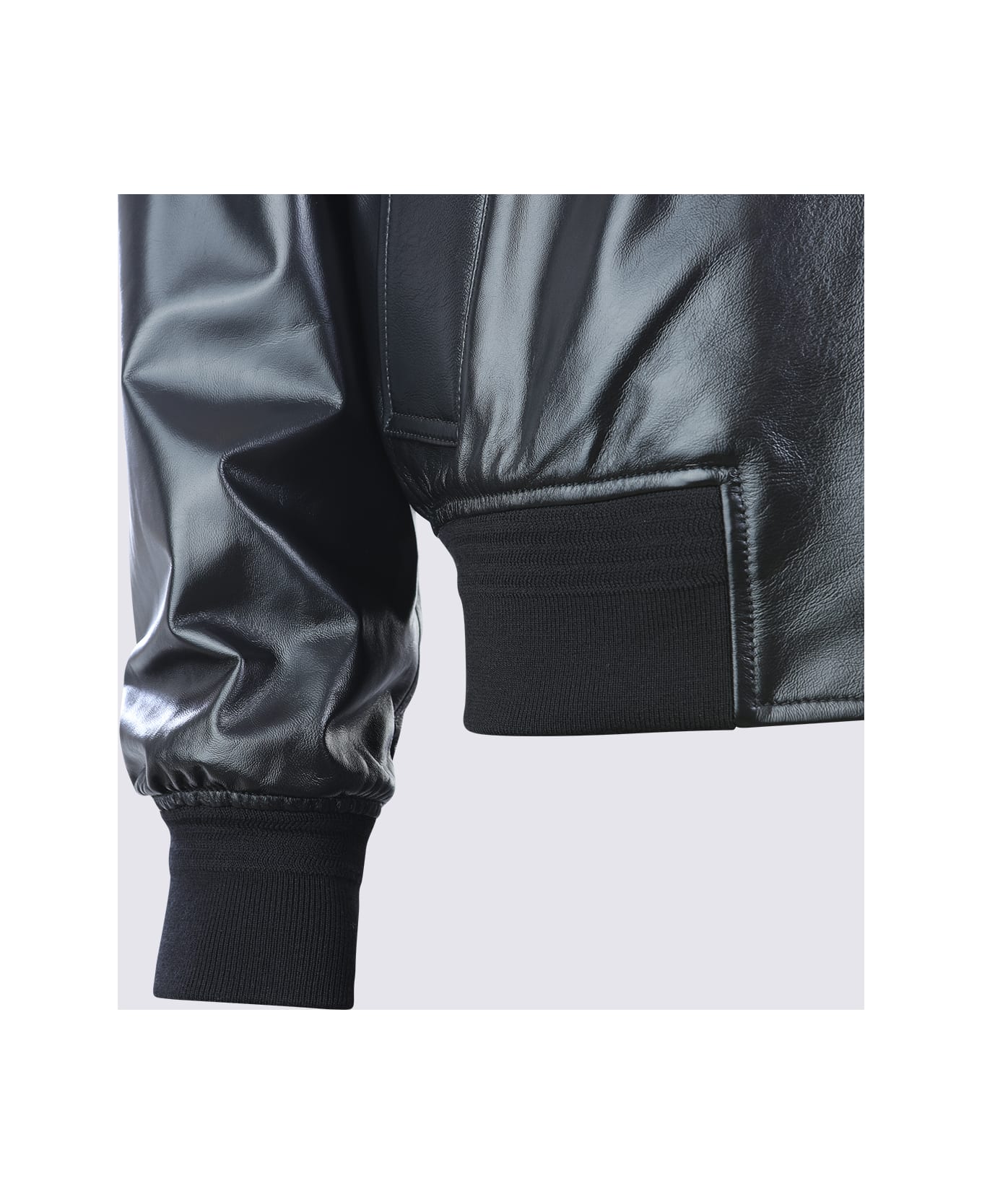 Bottega Veneta Black Leather Jacket - Black