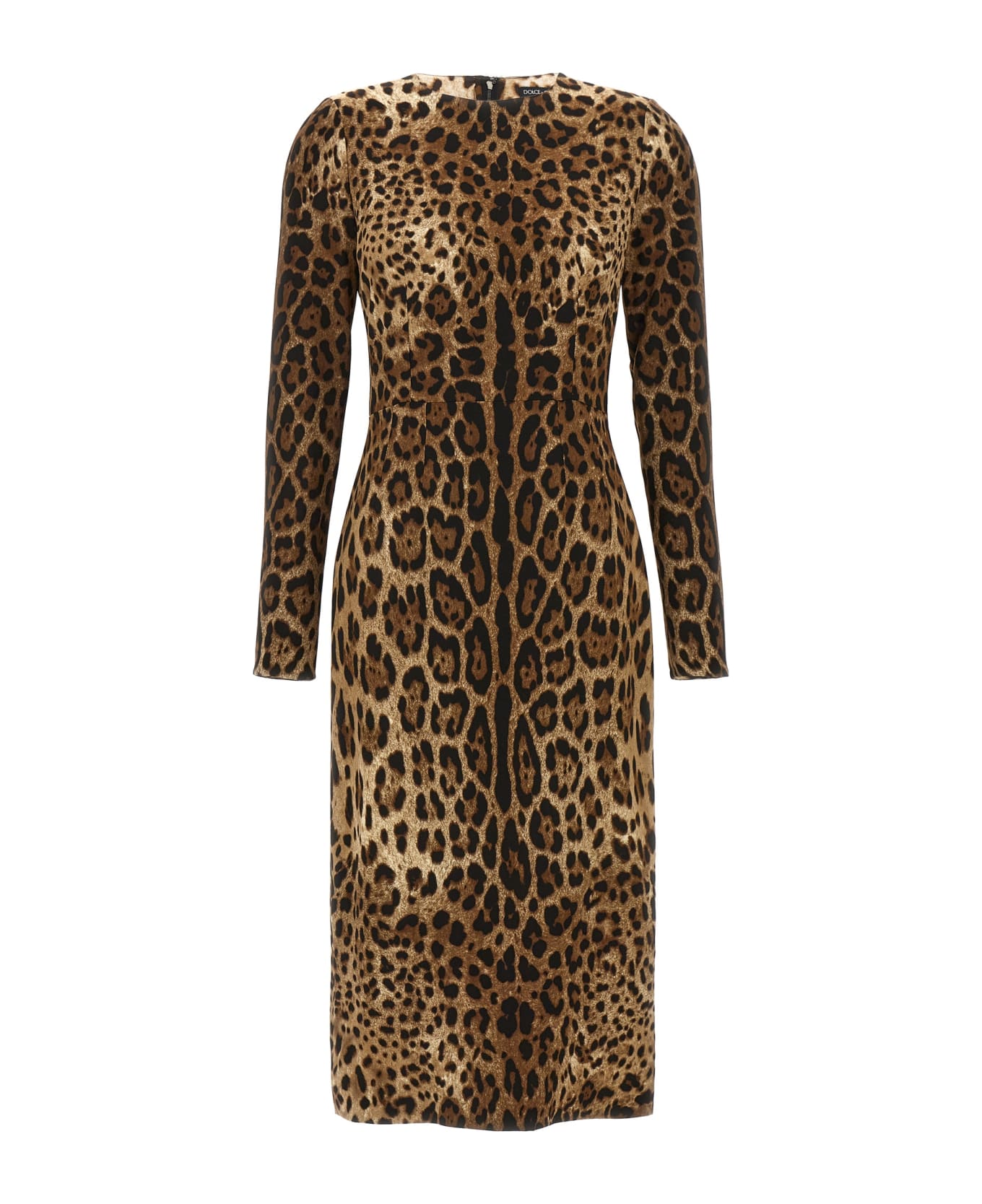 Dolce & Gabbana 'leopard' Dress - Brown