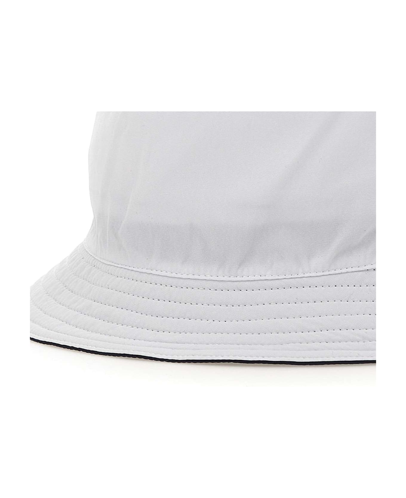 Autry Logo Patch Bucket Hat - WHITE 帽子