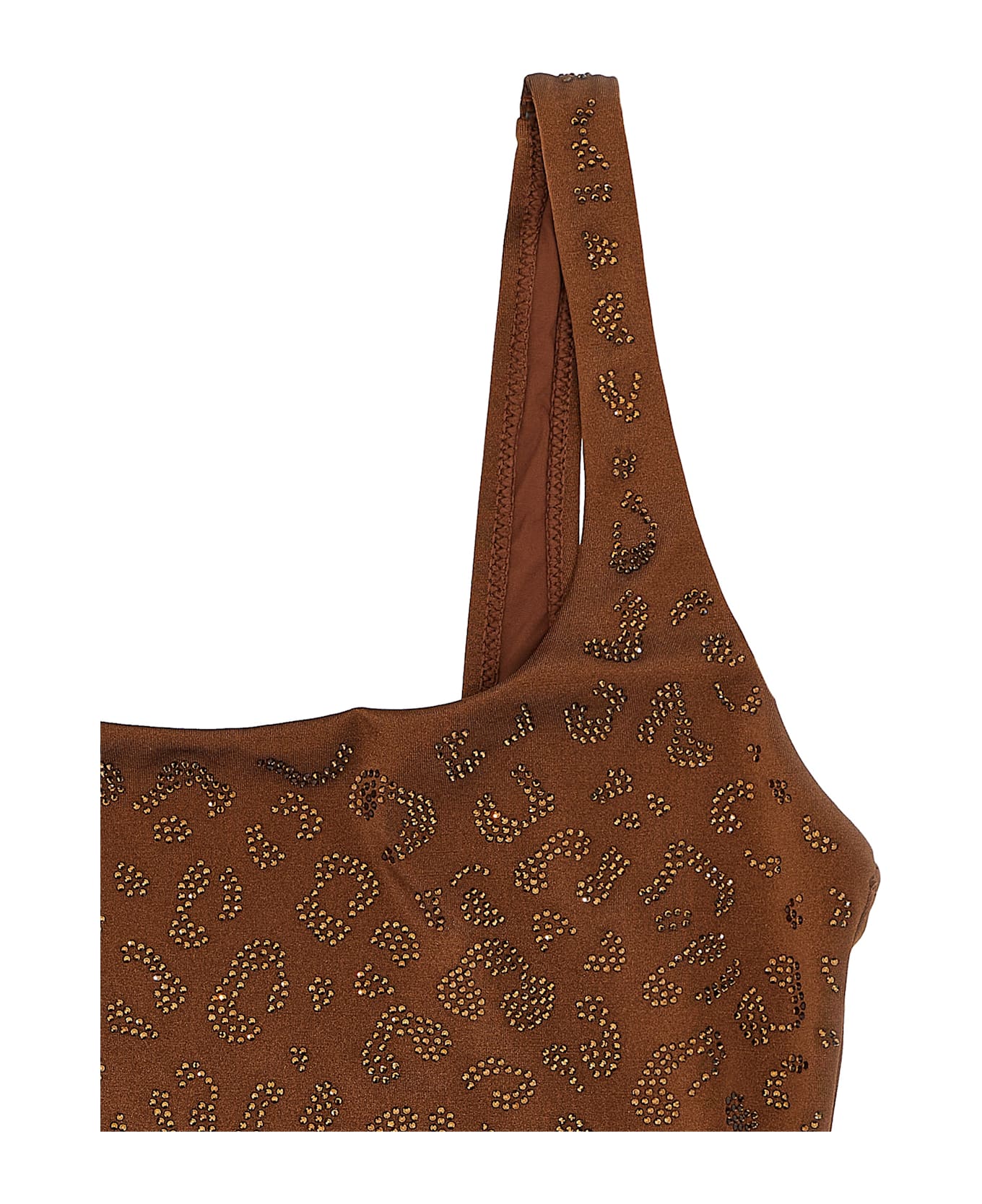 MC2 Saint Barth 'lora' One-piece Swimsuit - Brown