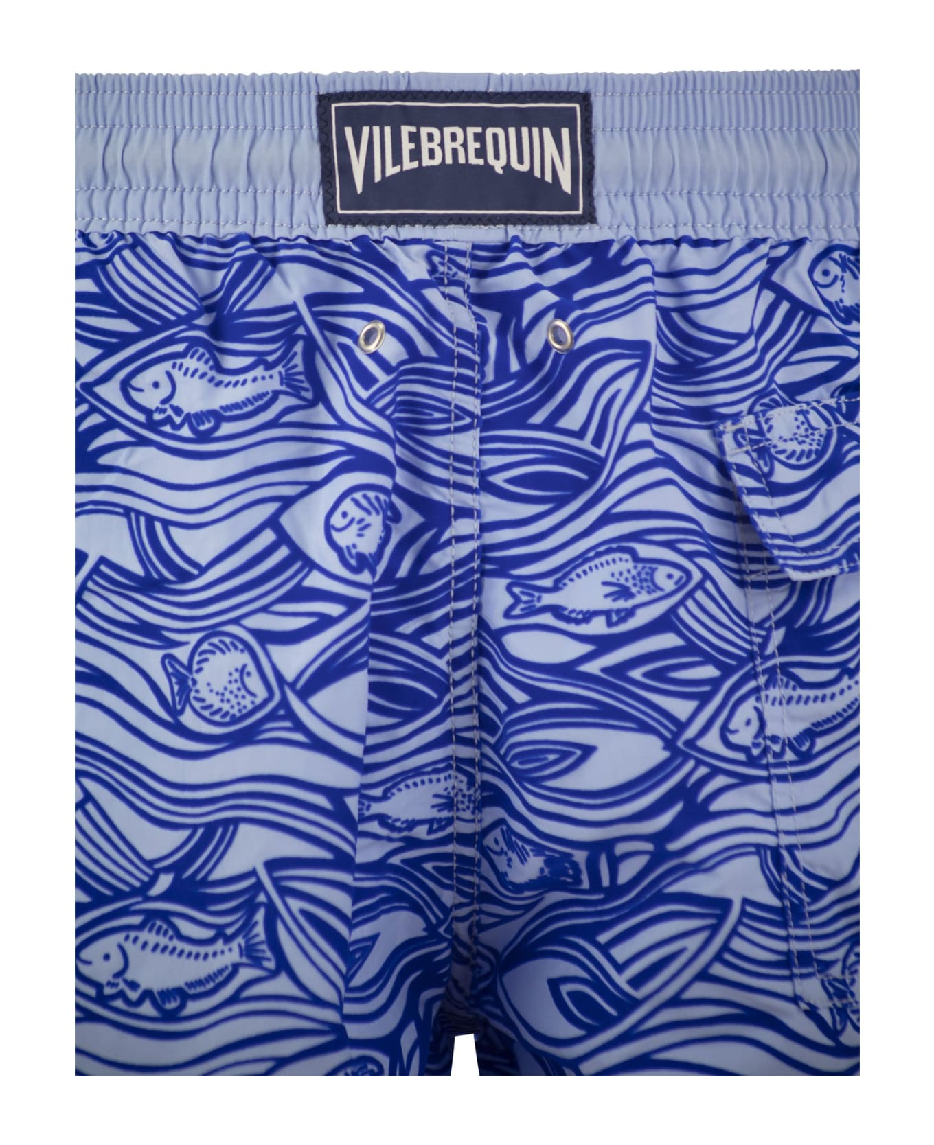 Vilebrequin Flocked Aquarium Swimming Shorts - Blue