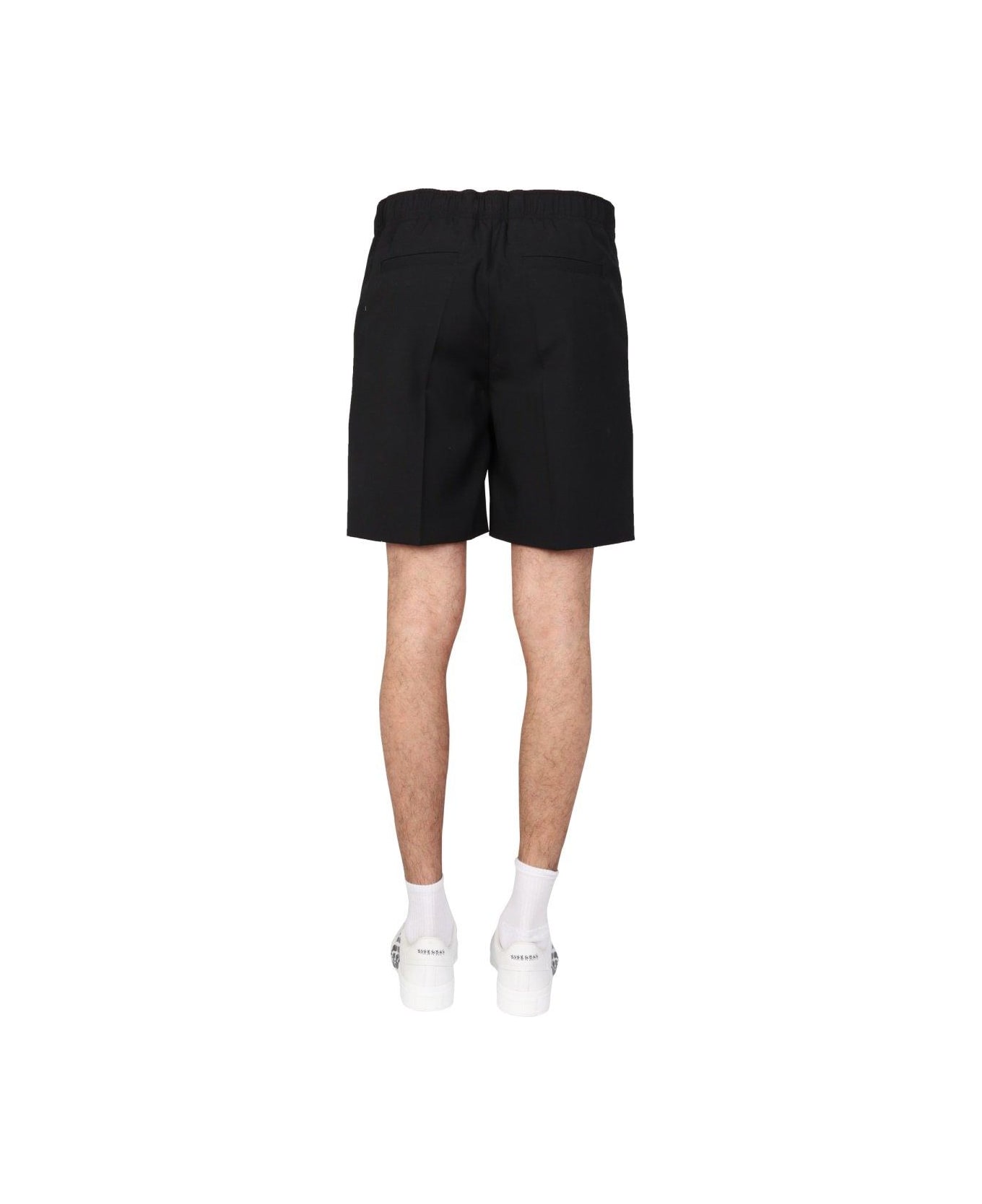 Givenchy Logo Plaque Bermuda Shorts - BLACK ショートパンツ