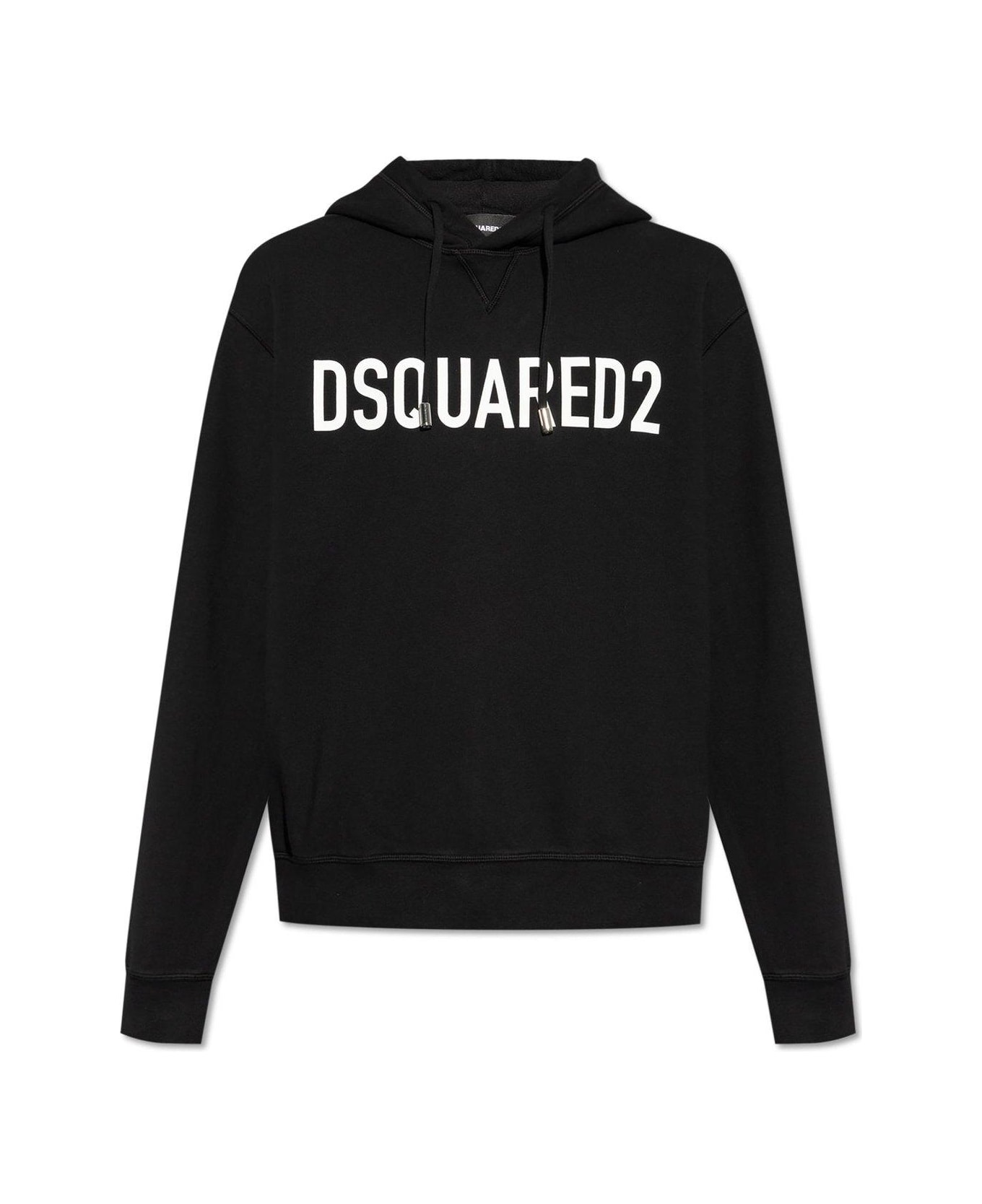 パーカー・フーディ Dsquared2 Graphic Print Hooded Sweatshirt DSQUARED2 logo-print Distressed Hoodie | Blue | FARFETCH