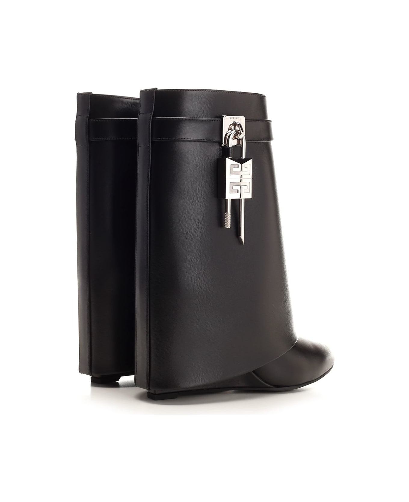 Givenchy 
shark Lock
 Ankle Boots - Black