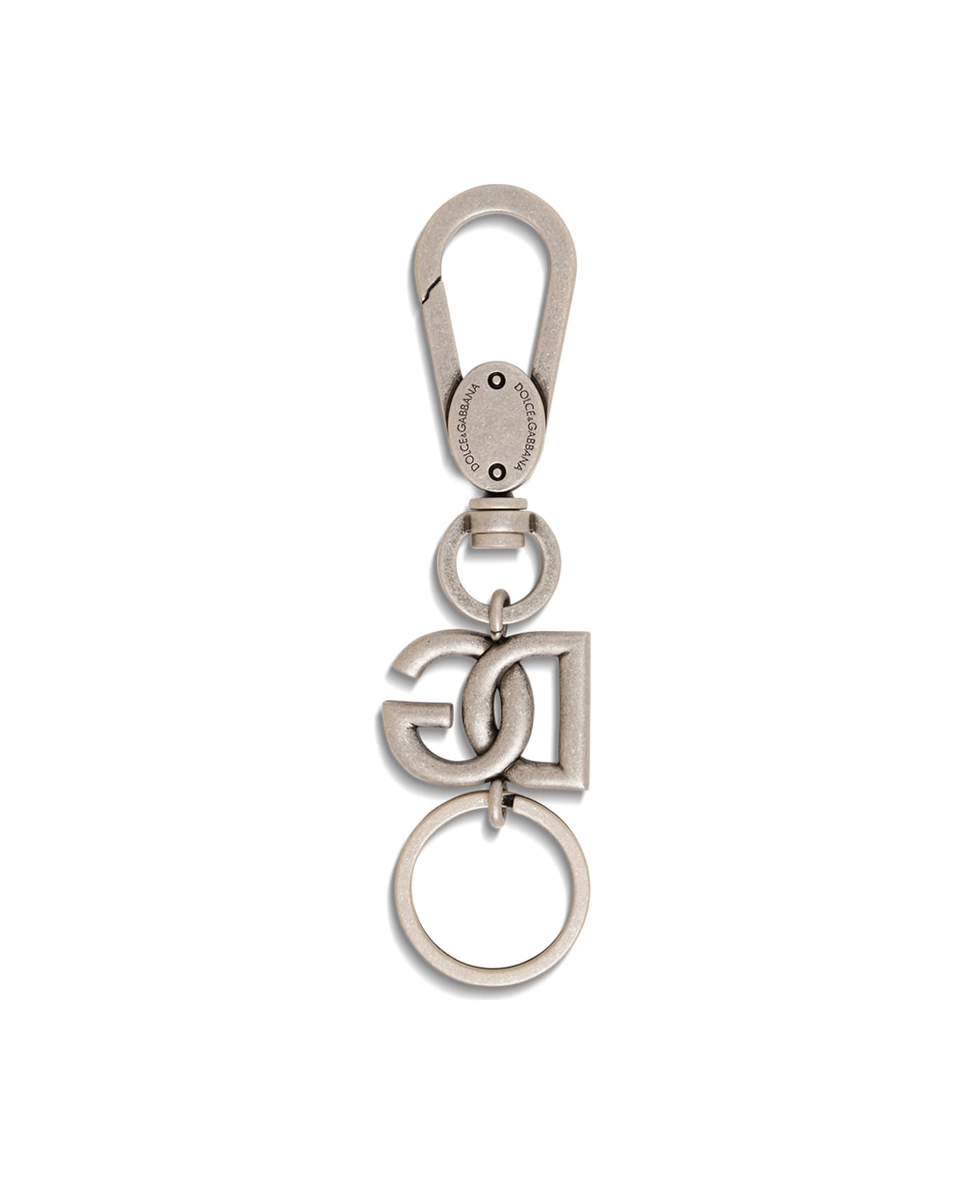 Dolce & Gabbana Brass Keychain With Logo | italist